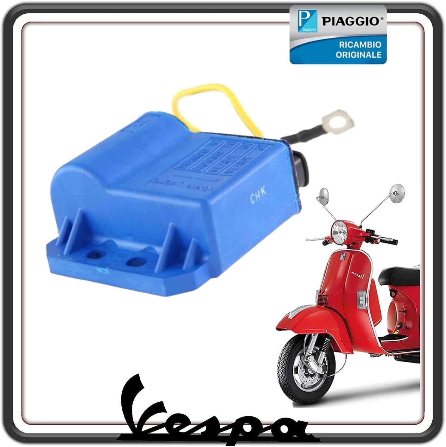 CENTRALINA ELETTRONICA ORIGINALE PER APE 50, VESPA PX 125/150, PXE ARCOBALENO, PK 50/50XL, PK 125 XL, FL 50/125, FL2 ORIGINALE PIAGGIO 244128