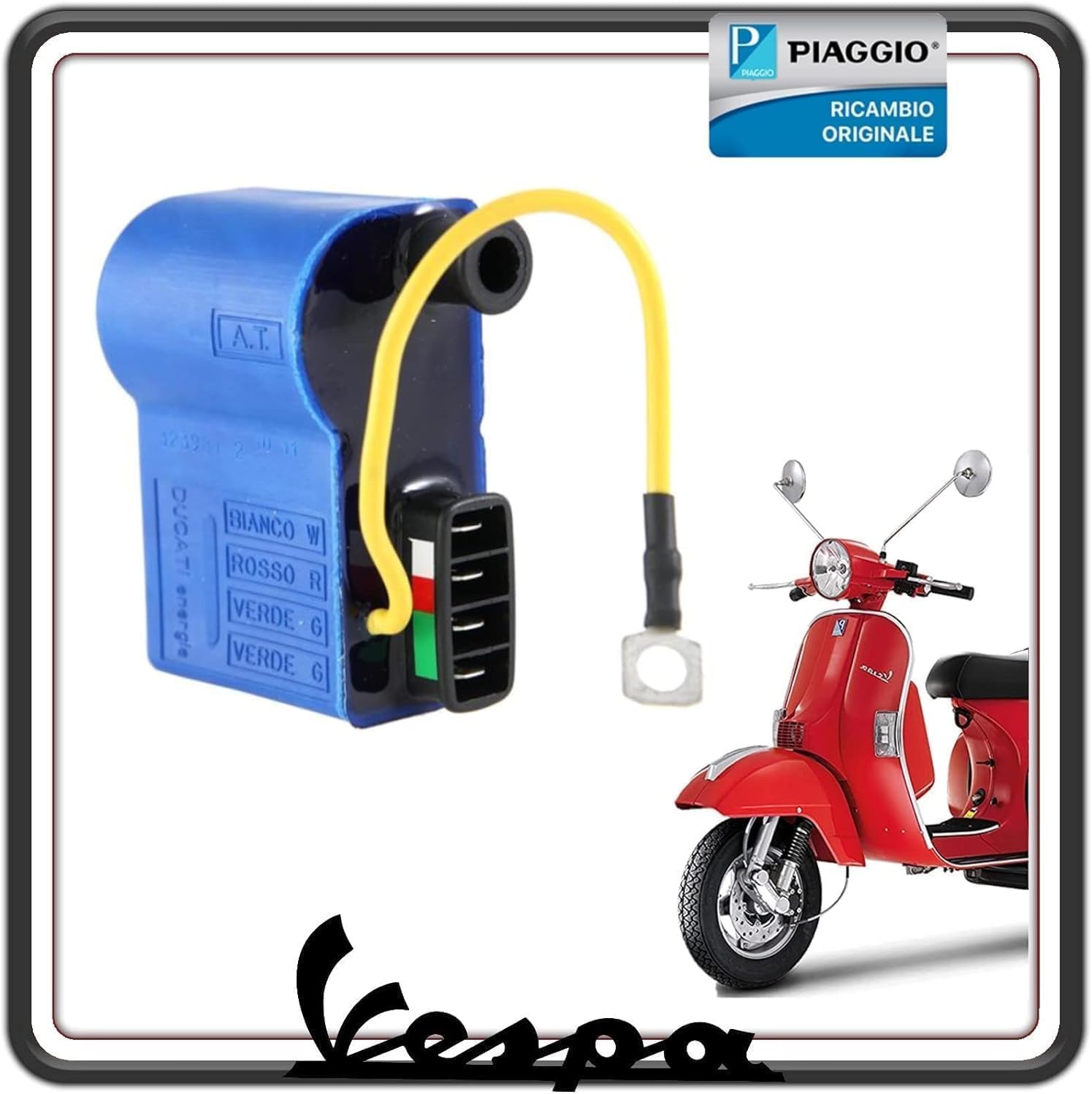 CENTRALINA ELETTRONICA ORIGINALE PER APE 50, VESPA PX 125/150, PXE ARCOBALENO, PK 50/50XL, PK 125 XL, FL 50/125, FL2 ORIGINALE PIAGGIO 244128