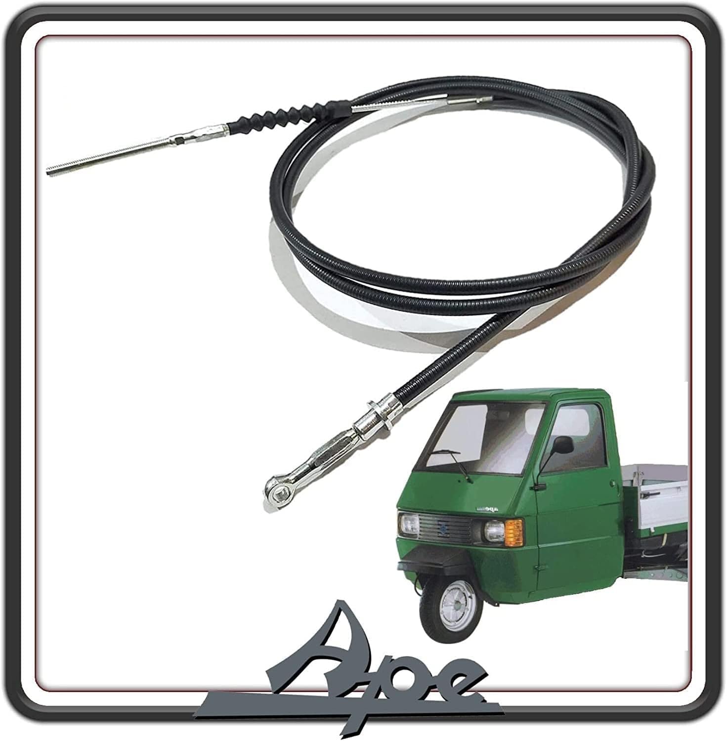TRASMISSIONE CAVO FILO FRENO A MANO PER PIAGGIO APE 703 BENZINA E DIESEL ORIGINALE PIAGGIO 567857