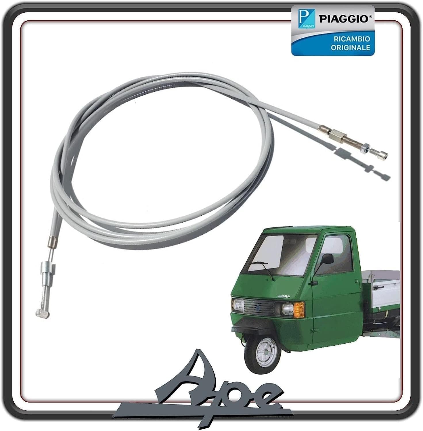 TRASMISSIONE CAVO FILO GAS ACCELERATORE PER PIAGGIO APE TM 703 BENZINA VERSIONE VOLANTE - APE 602 VOLANTE ORIGINALE PIAGGIO 248358