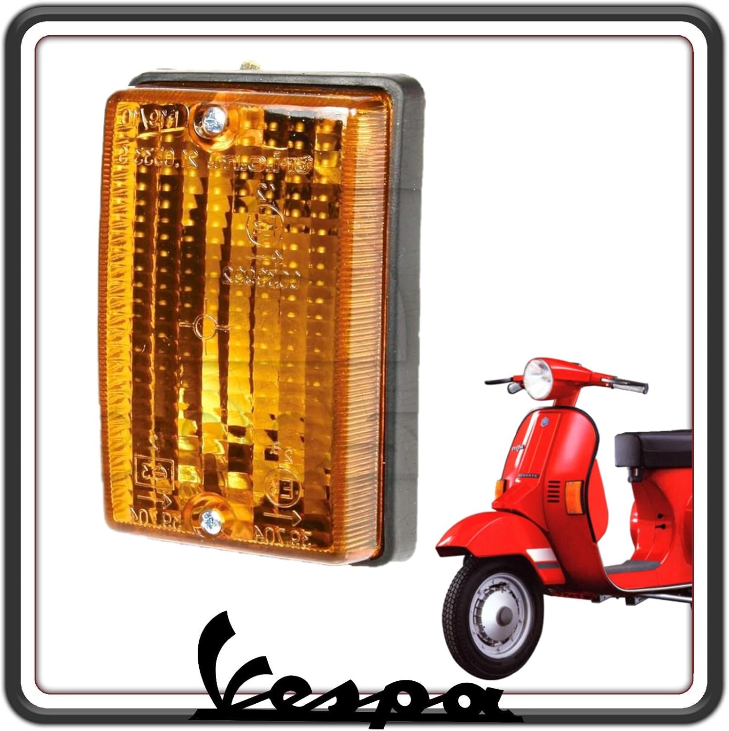 FANALINO FRECCIA COMPLETO INDICATORE DI DIREZIONE POSTERIORE SINISTRO VESPA PK 50 - VESPA PK 125 ORIGINALE PIAGGIO 216784