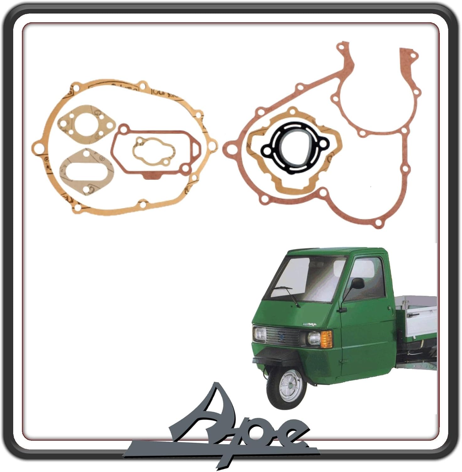 KIT SERIE GUARNIZIONI MOTORE COMPLETO COMPATIBILE PER PIAGGIO APE TM 703 - APE 602