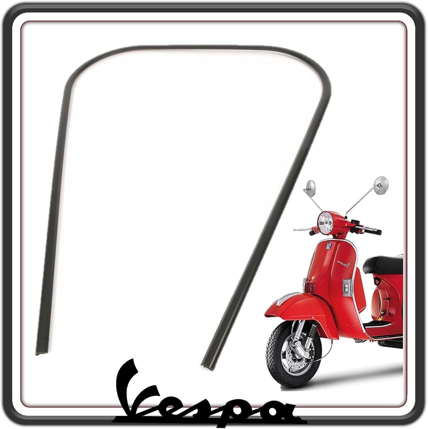 BORDO BORDINO SCUDO ANTERIORE IN PLASTICA NERO - PER PIAGGIO VESPA PX 125 150 200 - MILLENIUM ORIGINALE PIAGGIO 218944