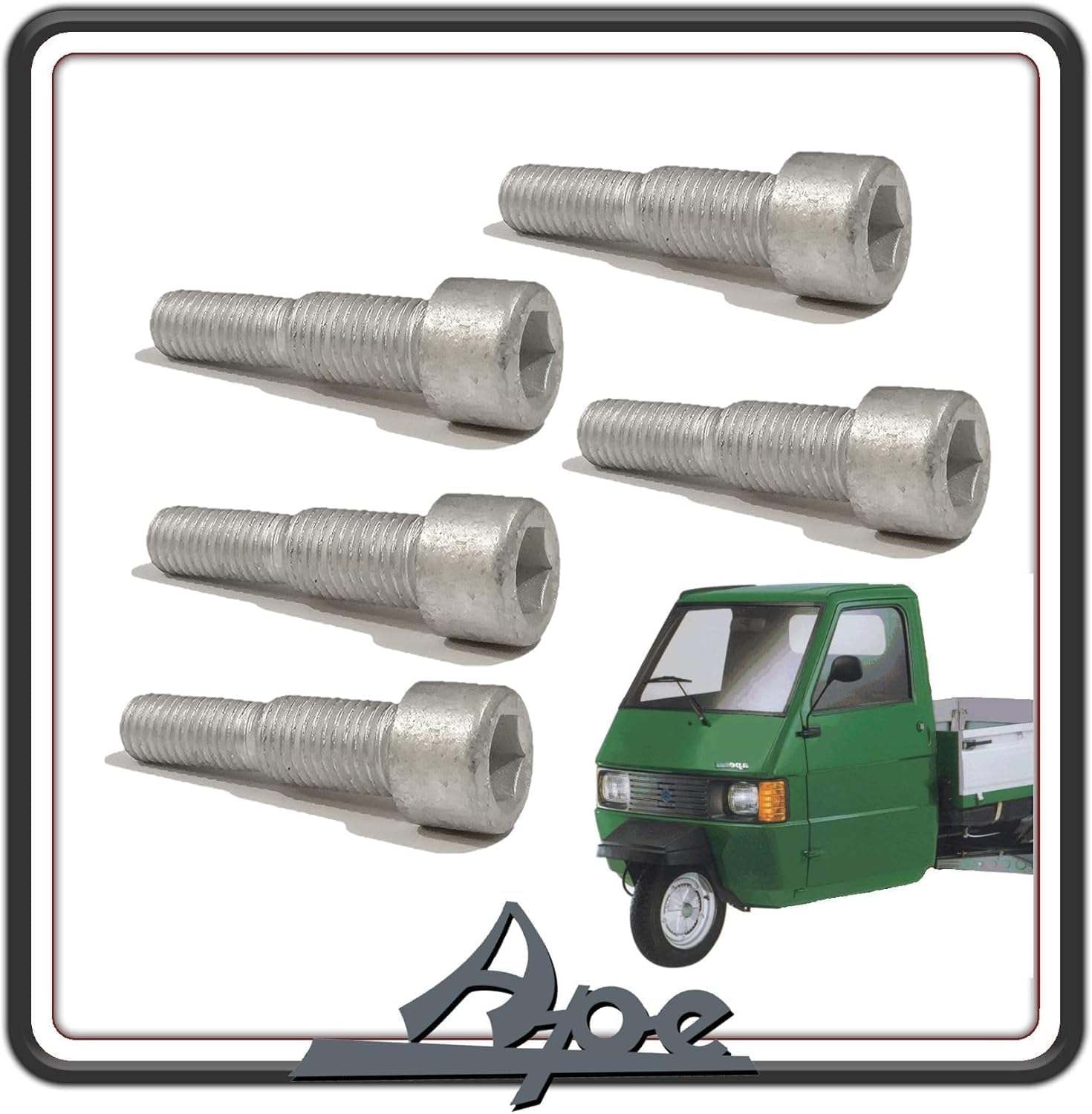 KIT 5 PERNO PERNI VITE VITI TAMBURO FRENO PER PIAGGIO APE TM 703 - PIAGGIO QUARGO DIESEL ORIGINALE PIAGGIO 615988