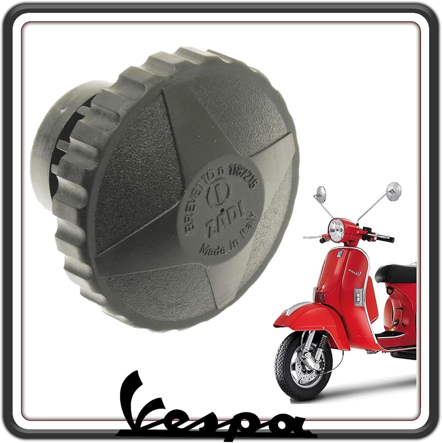 TAPPO SERBATOIO CARBURANTE TANGA BENZINA IN PLASTICA PER PIAGGIO VESPA PX - VESPA PX ARCOBALENO - VESPA PK - VESPA FL - FL2 - VESPA N ORIGINALE PIAGGIO 575825