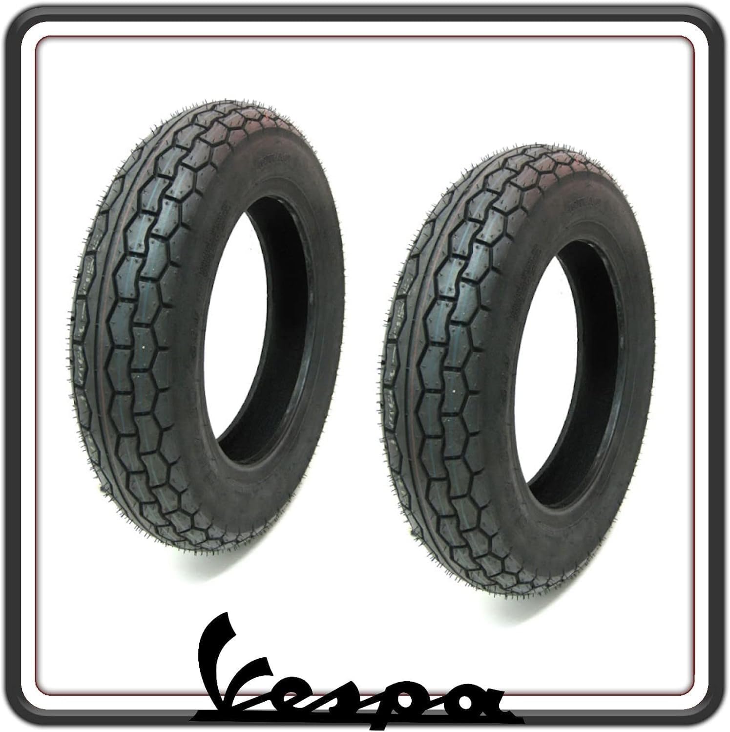 KIT COPPIA DUE GOMME COPERTONI COPERTURA COPERTURE COMPATIBILI CON PIAGGIO APE - PIAGGIO VESPA