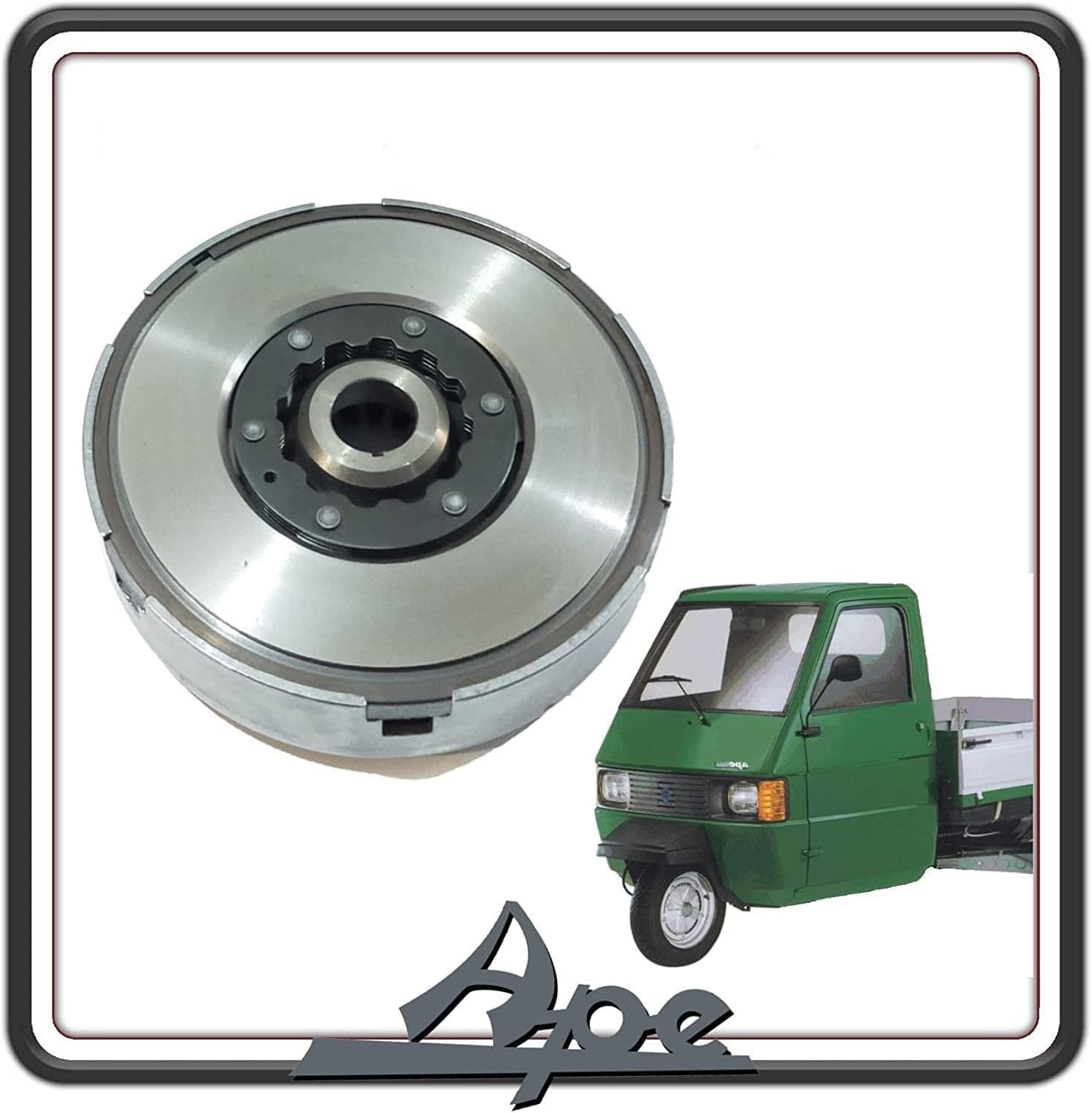 KIT FRIZIONE COMPLETA ORIGINALE PER PIAGGIO APE TM 703 - P703 V - 602 - CAR P2-P3 ORIGINALE PIAGGIO 2212475