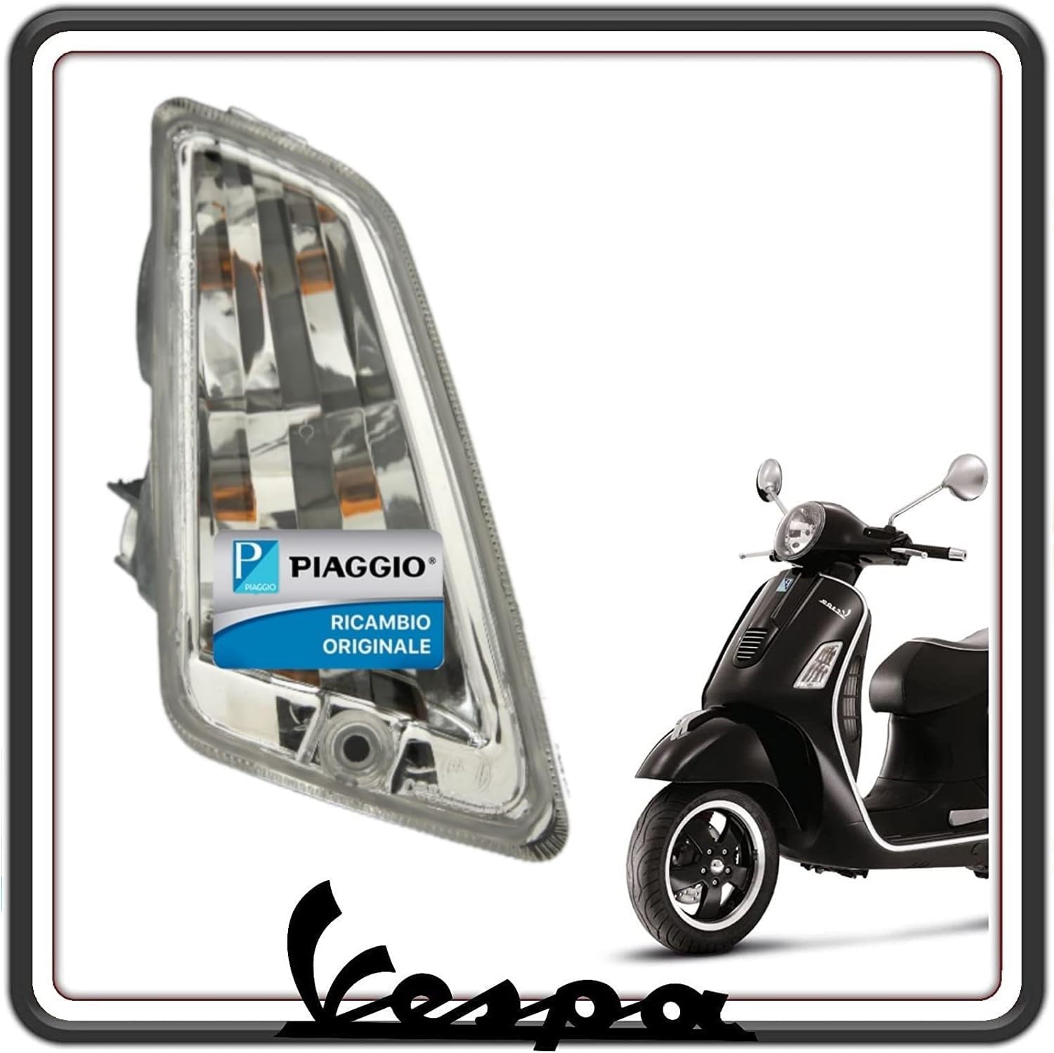 INDICATORE DI DIREZIONE FRECCIA ANTERIORE DESTRA VESPA GTS 125 250 300 - GT 125 200 - ORIGINALE PIAGGIO 584970
