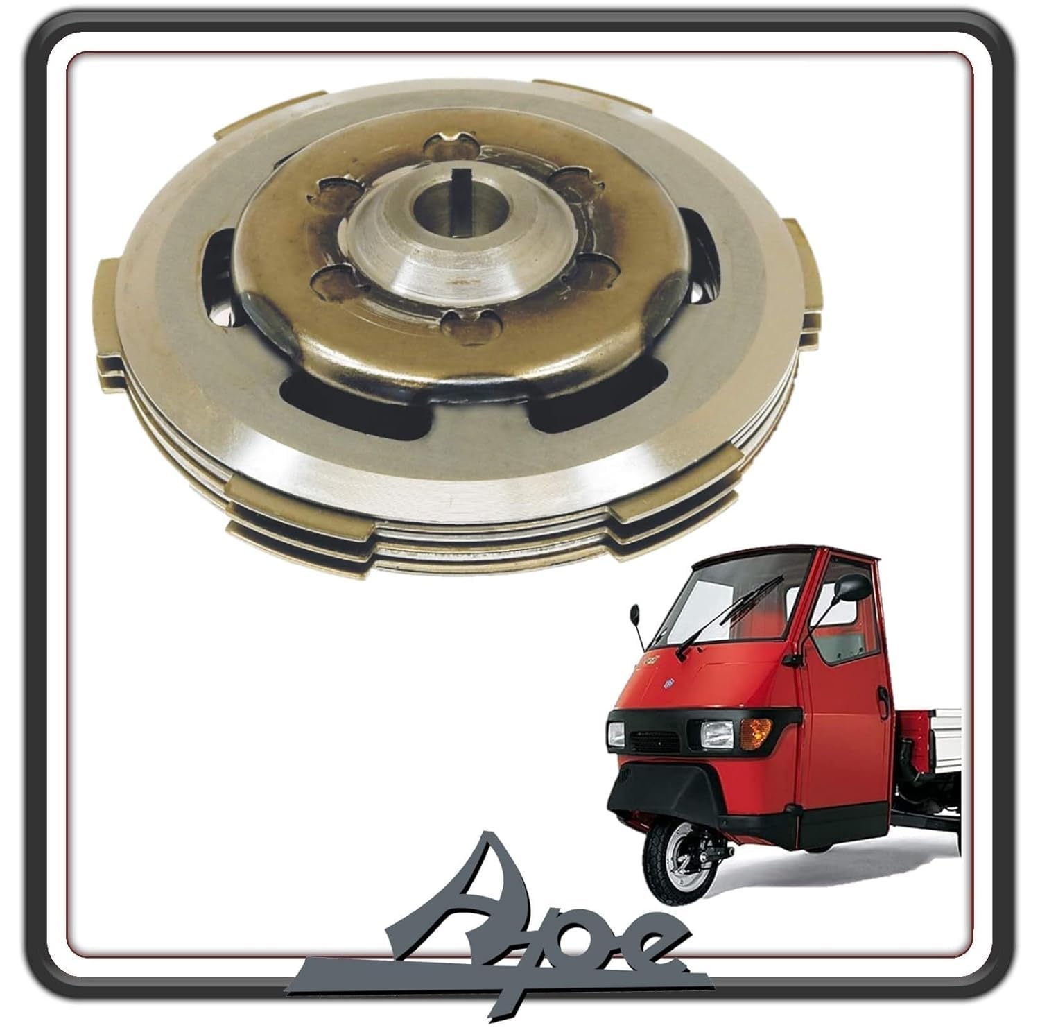 KIT FRIZIONE (6 MOLLE - 3 DISCHI) PER PIAGGIO APE 50 TUTTI I MODELLI - VESPA 50 - VESPA 125 FL FL2 - VESPA HP 50 125 ORIGINALE PIAGGIO 2898935