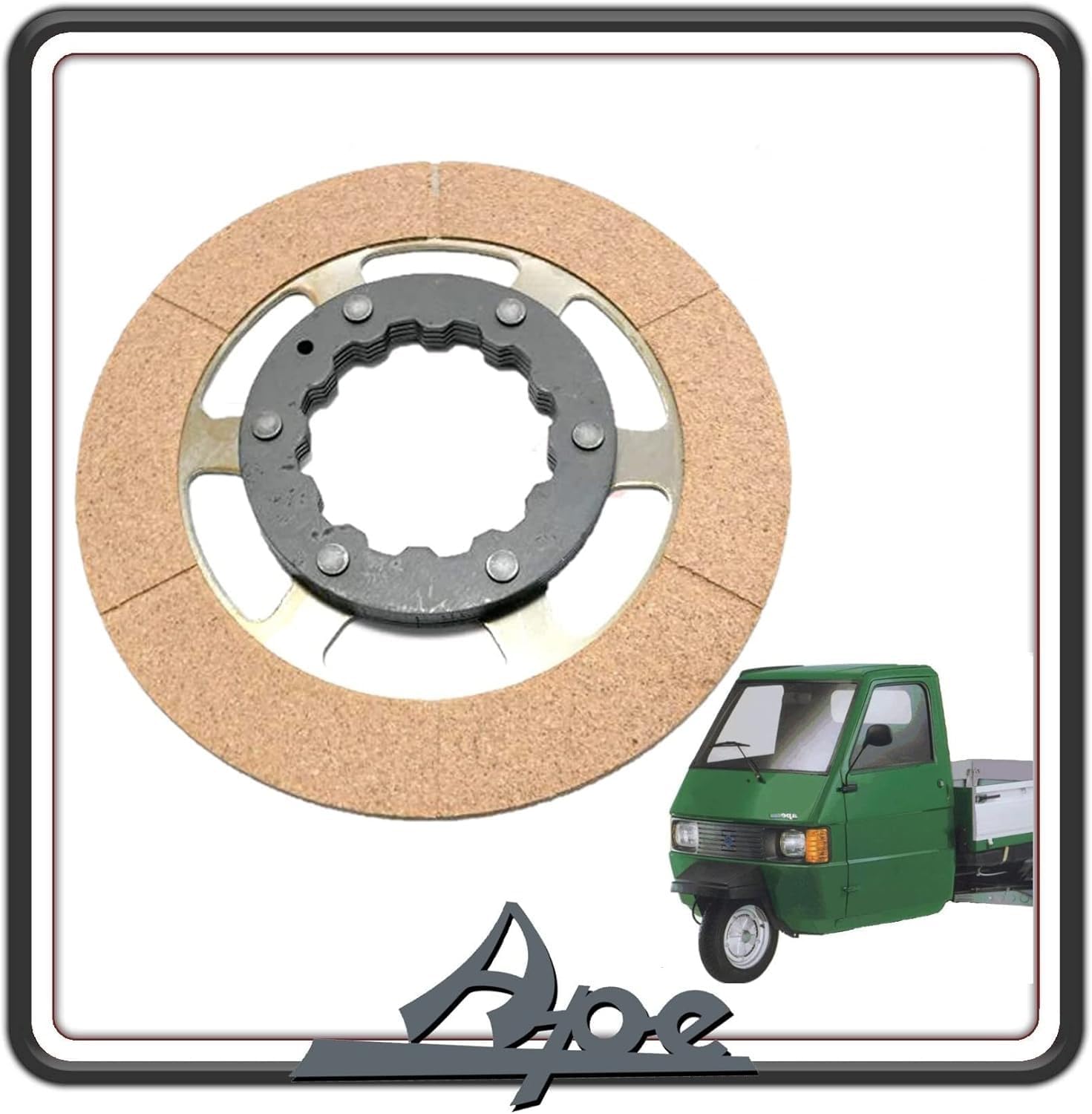 DISCO FRIZIONE PER PIAGGIO APE 703 - PIAGGIO APE 602 - APE CAR P2 - P3 ORIGINALE PIAGGIO 1689096