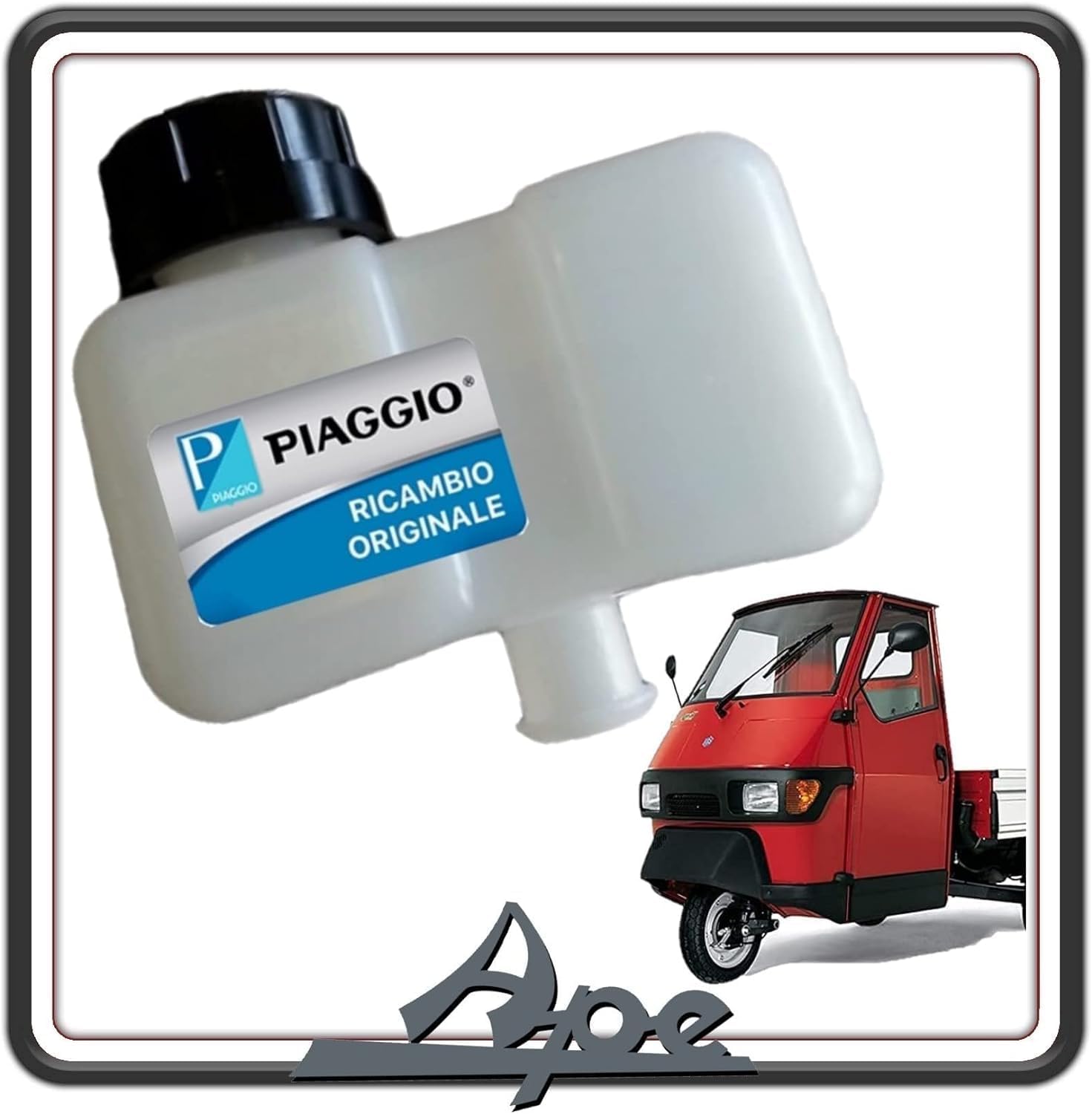 SERBATOIO VASCHETTA OLIO FRENI PER PIAGGIO APE 50 TUTTE LE VERSIONI DAL 1989 IN POI ORIGINALE PIAGGIO 2466335