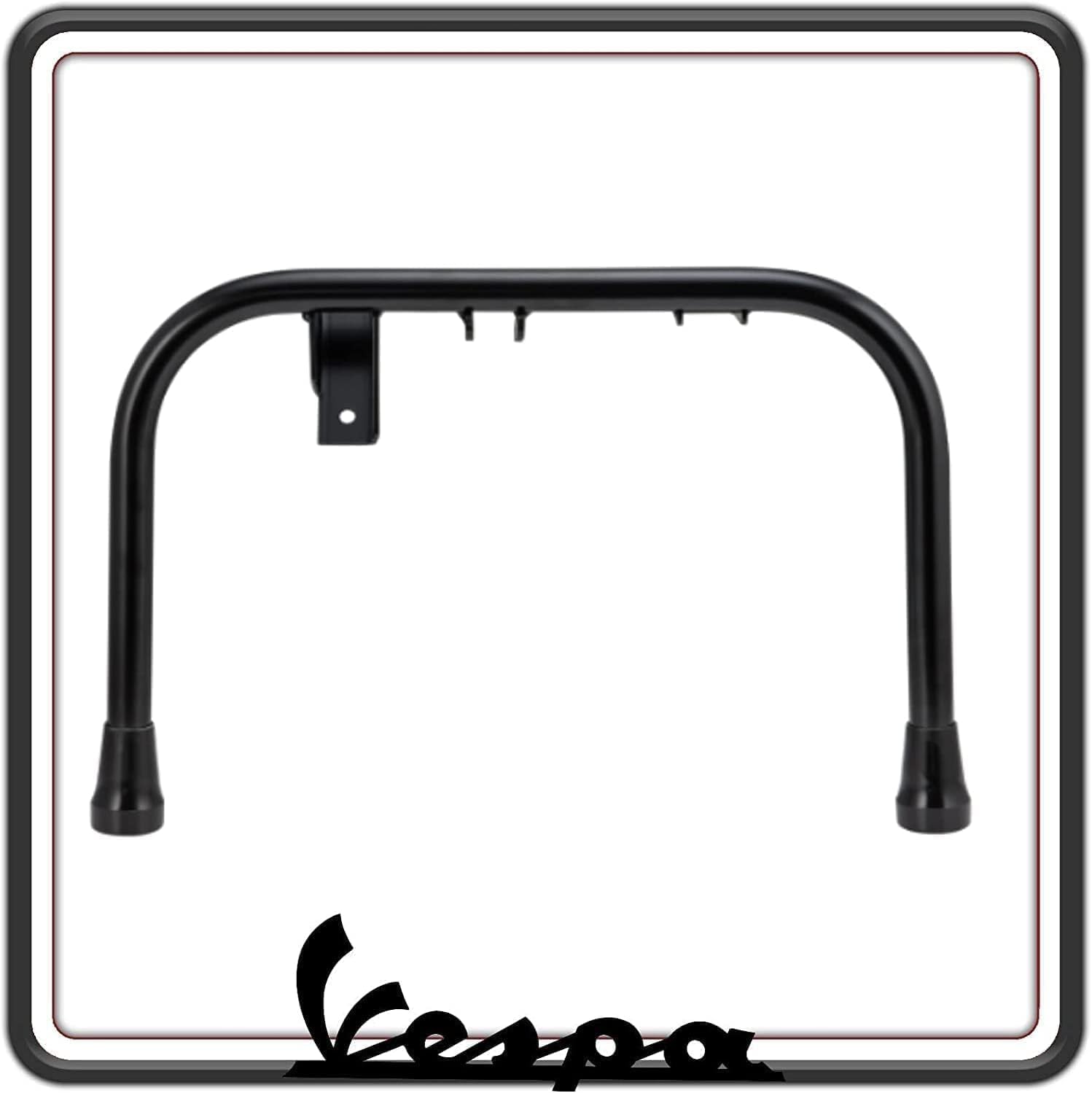 CAVALLETTO CENTRALE COLORE NERO COMPLETO COMPATIBILE PER PIAGGIO VESPA PX 125 150 200 - VESPA ARCOBALENO TUTTI I MODELLI