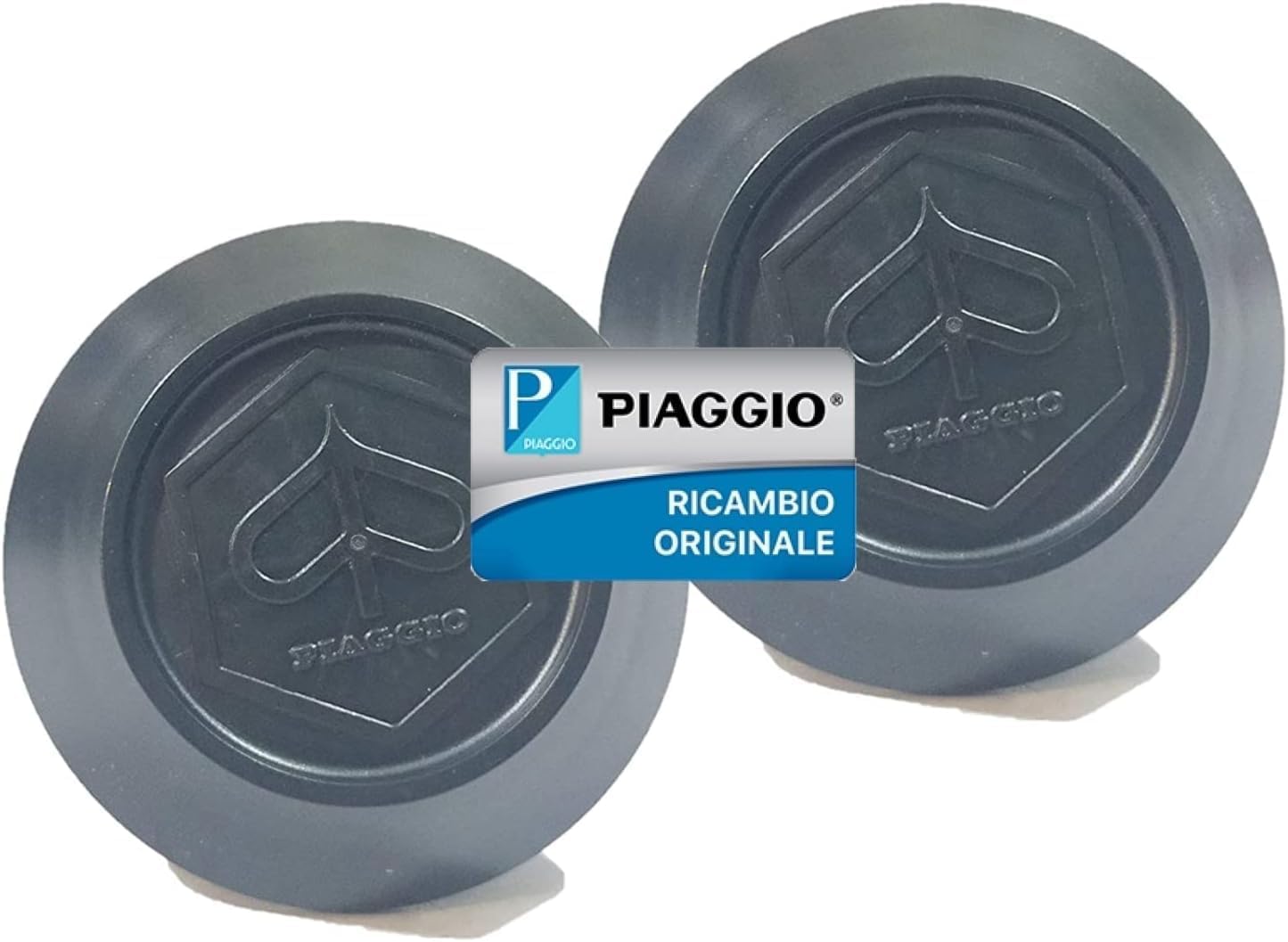 KIT DUE TAPPO TAPPI COPERCHIO COPERCHI MOZZO COPRI MOZZO RUOTA PER PIAGGIO APE TM 703 ORIGINALE PIAGGIO 566122