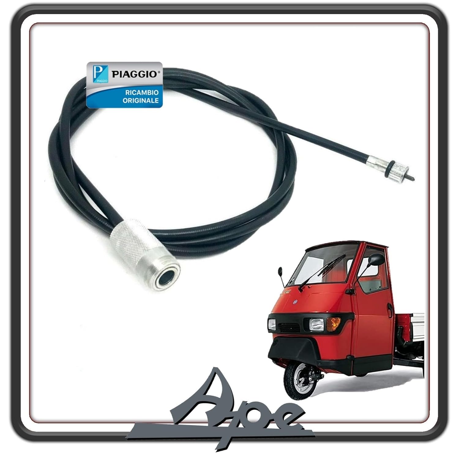 CAVO FILO TRASMISSIONE CONTA KM CONTACHILOMETRI CONTA CHILOMETRI PER PIAGGIO APE 50 TUTTE LE VERSIONI ORIGINALE PIAGGIO B026174