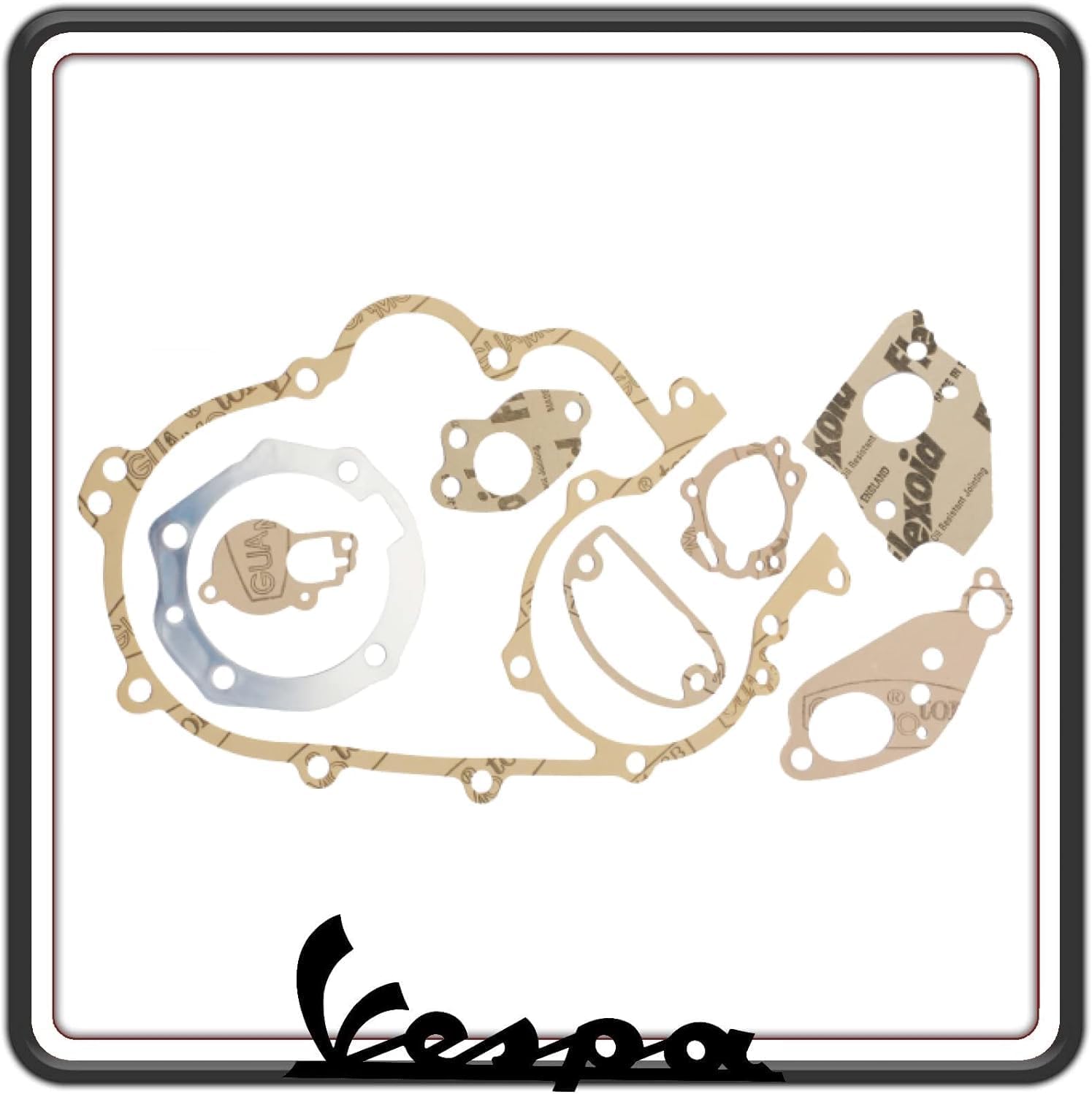 KIT SERIE GUARNIZIONI MOTORE COMPATIBILE PER PIAGGIO PER VESPA PX ARCOBALENO 200 CON MISCELATORE