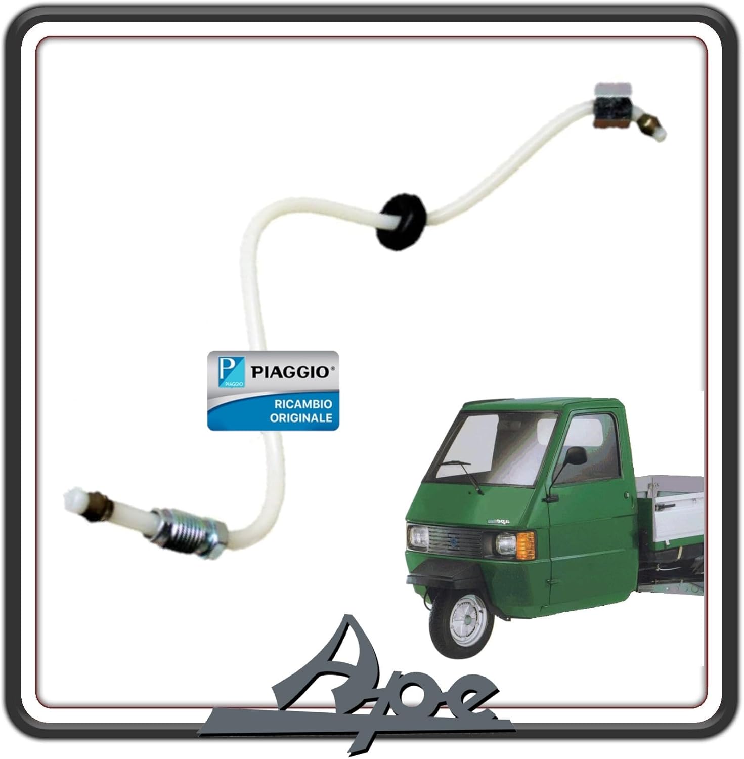 RACCORDO TUBO MISCELATORE OLIO PER APE TM 703 - APE 602 - 601 ORIGINALE PIAGGIO 221142