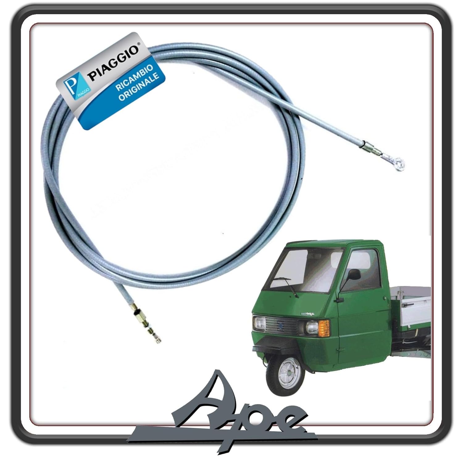 TRASMISSIONE FILO CAVO COMANDO GAS PER PIAGGIO APE 703 MANUBRIO - PIAGGIO APE 602 ORIGINALE PIAGGIO 177128