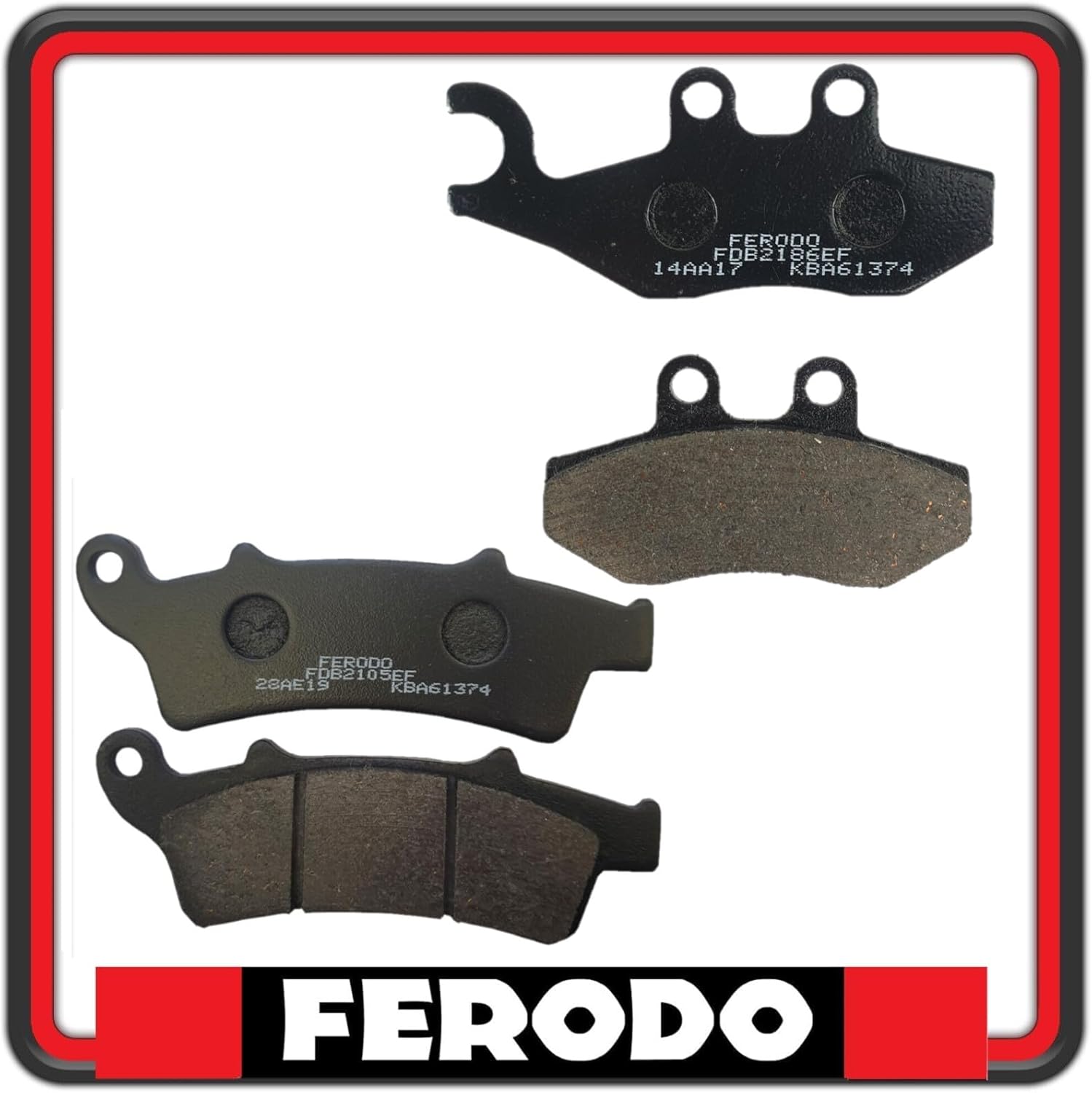 KIT PASTIGLIE PASTICCHE FRENO FRENI ANTERIORI E POSTERIORI FERODO PER PIAGGIO BEVERLY 350 TUTTI I MODELLI SENZA ABS FDB2186 - FDB2105