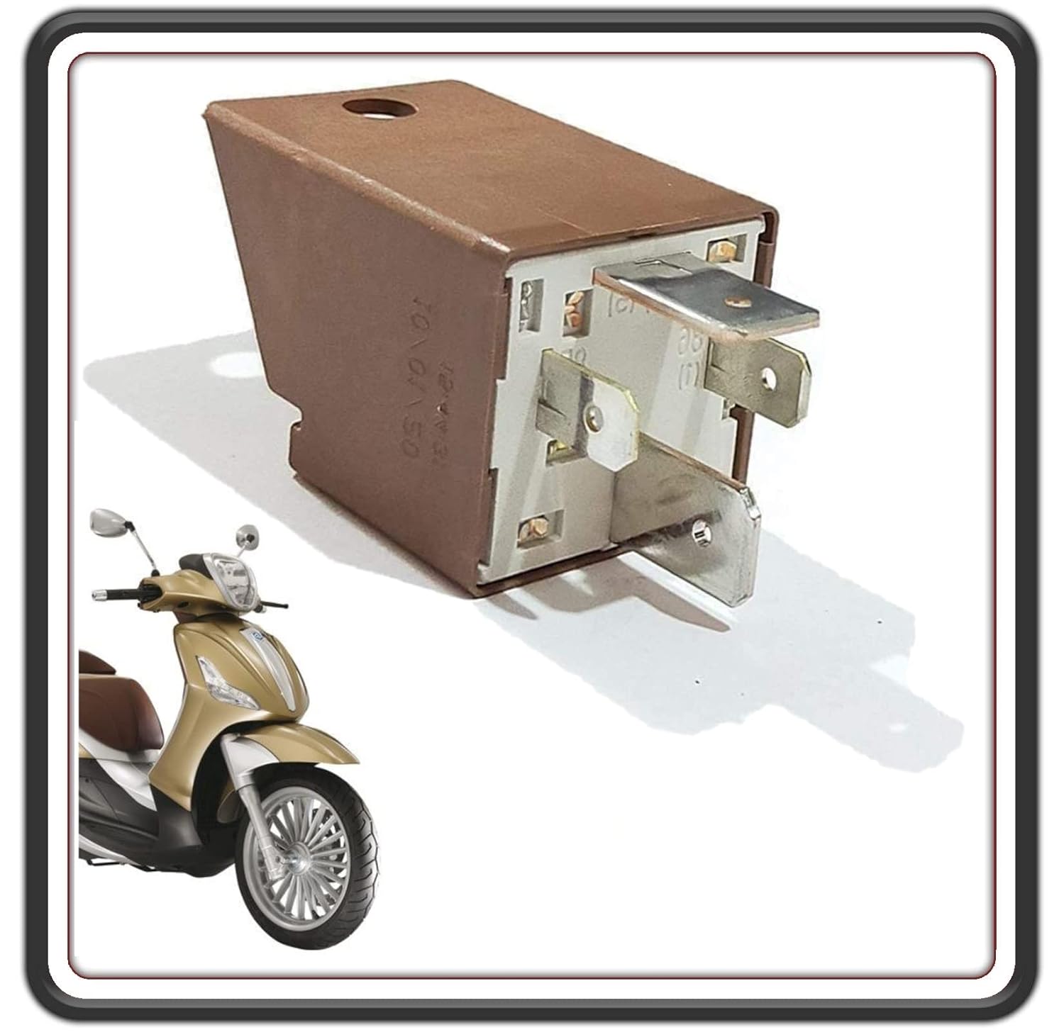 RELÈ AVVIAMENTO TELERUTTORE PER PIAGGIO APE - PIAGGIO BEVERLY - CARNABY - MP3 - LIBERTY - FLY - NRG - ZIP - X7 - X8 - X9 - X EVO ORIGINALE PIAGGIO 58115R