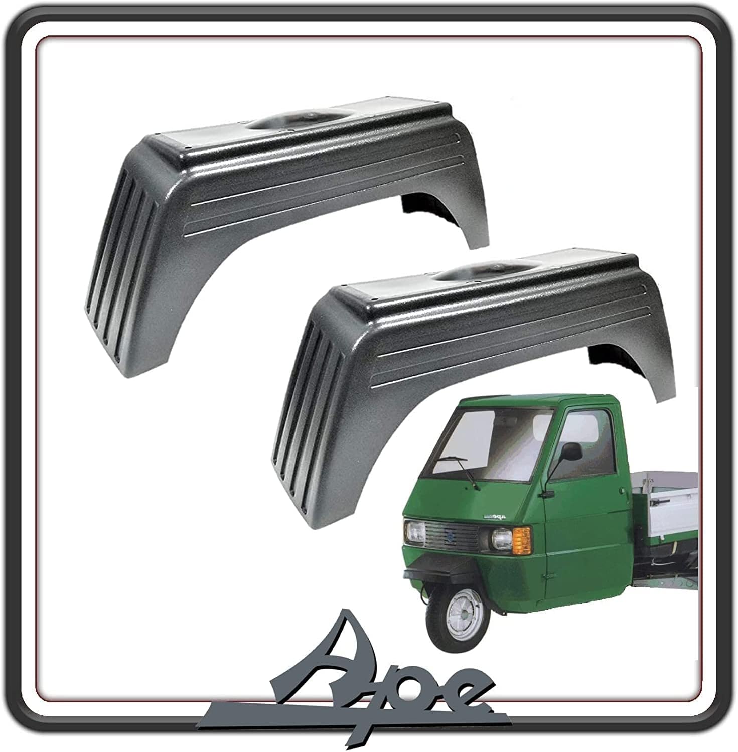 KIT COPPIA 2 PARAFANGO PARAFANGHI POSTERIORE POSTERIORI DESTRO E SINISTRO PER PIAGGIO APE TM 703 TUTTI I MODELLI - APE 602 ORIGINALI PIAGGIO 565798