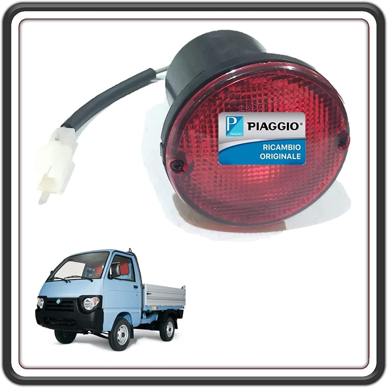 FANALE FANALINO POSTERIORE RETRONEBBIA RETRO NEBBIA ORIGINALE QUARGO DIESEL TUTTI I MODELLI ORIGINALE PIAGGIO 613331