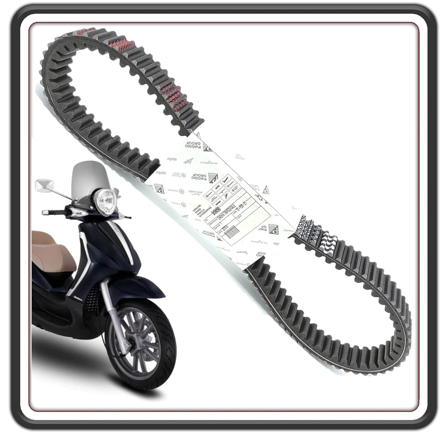 CINGHIA TRASMISSIONE PER PIAGGIO BEVERLY 500 CRUISER - PIAGGIO MP3 500 - PIAGGIO X10 500 ORIGINALE PIAGGIO 849090