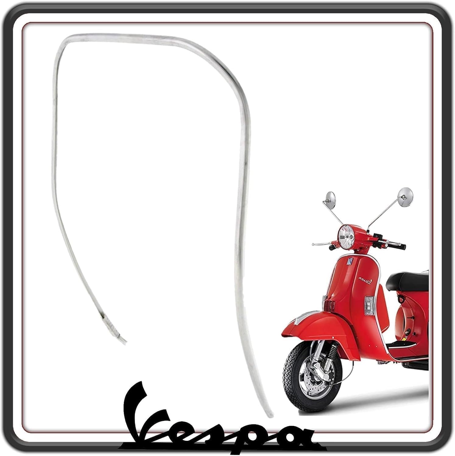 BORDO BORDINO SCUDO ANTERIORE ANT IN ALLUMINIO PER PIAGGIO VESPA PX ORIGINALE PIAGGIO 149943
