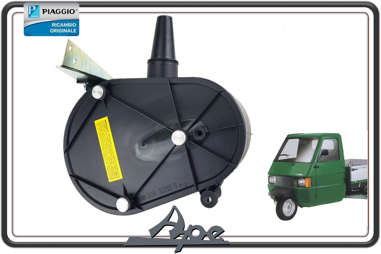 SCATOLA DEPURATORE FILTRO ARIA COMPLETA PER PIAGGIO APE 703 - PIAGGIO APE 602 BENZINA ORIGINALE PIAGGIO 263599