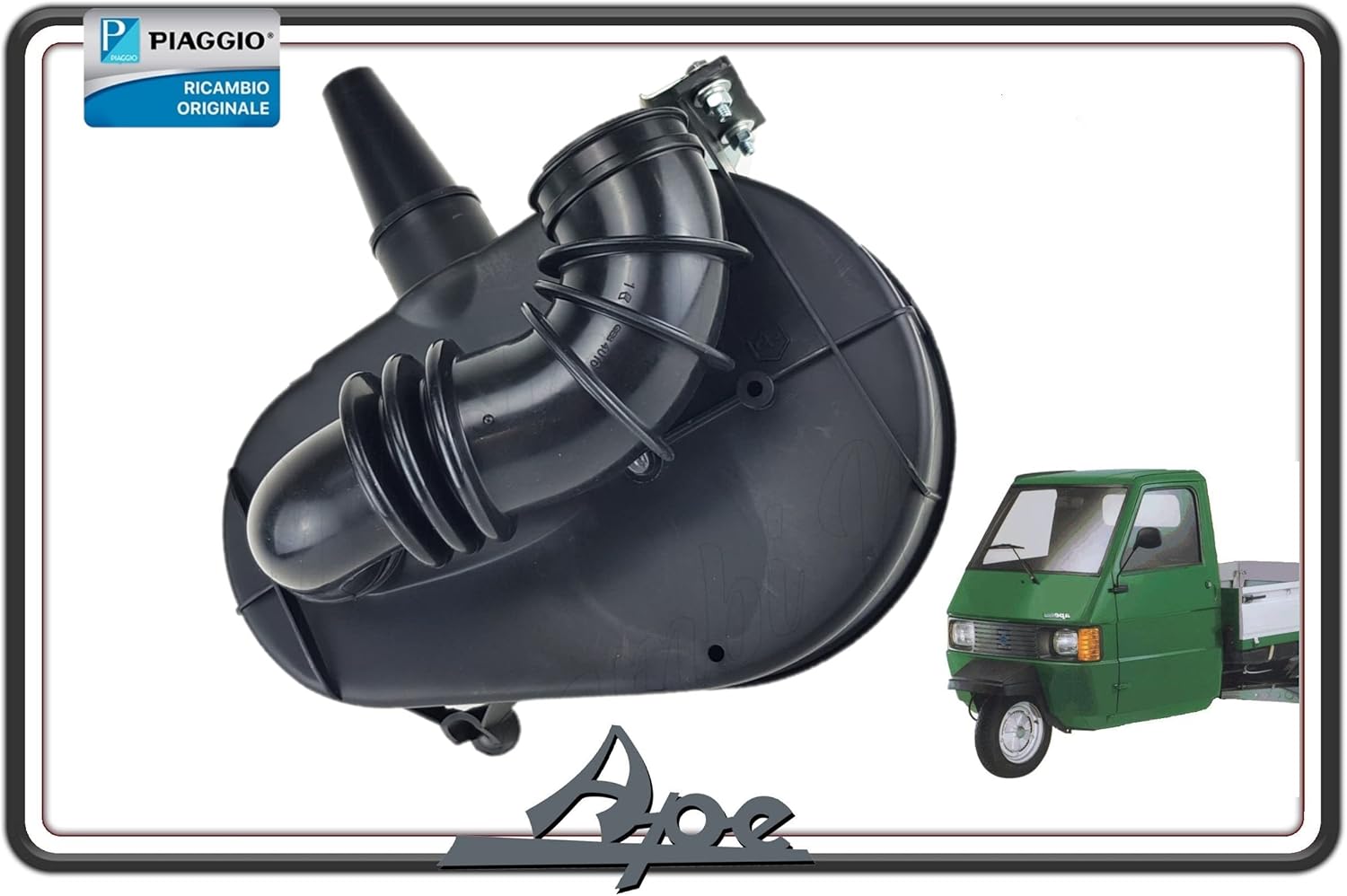 SCATOLA DEPURATORE FILTRO ARIA COMPLETA PER PIAGGIO APE 703 - PIAGGIO APE 602 BENZINA ORIGINALE PIAGGIO 263599
