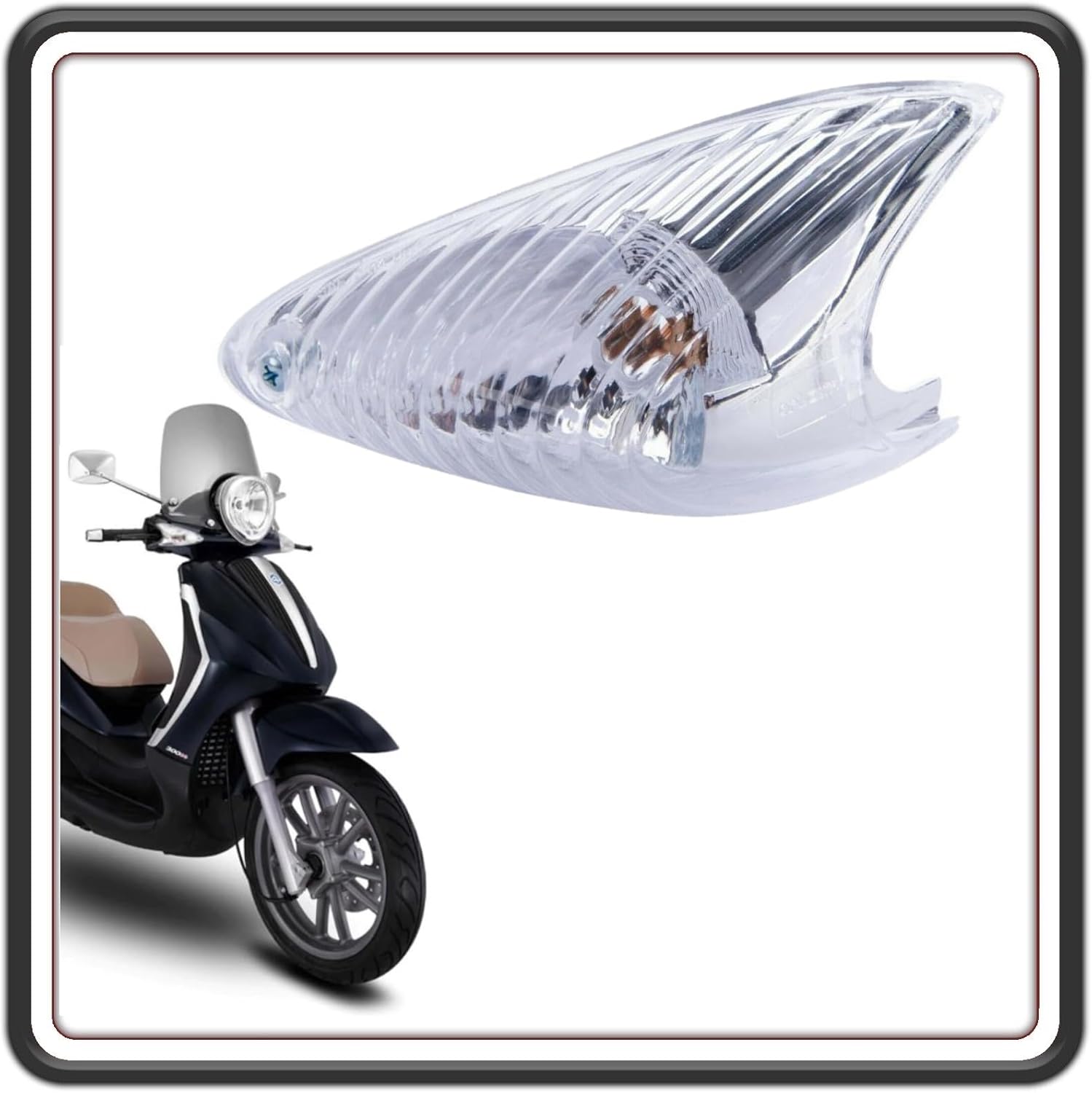 FANALE FANALINO FRECCIA INDICATORE DI DIREZIONE ANTERIORE SINISTRA SX BEVERLY 400 TOURER TUTTI I MODELLI - BEVERLY 500 TUTTE LE VERSIONI ORIGINALE PIAGGIO 584166