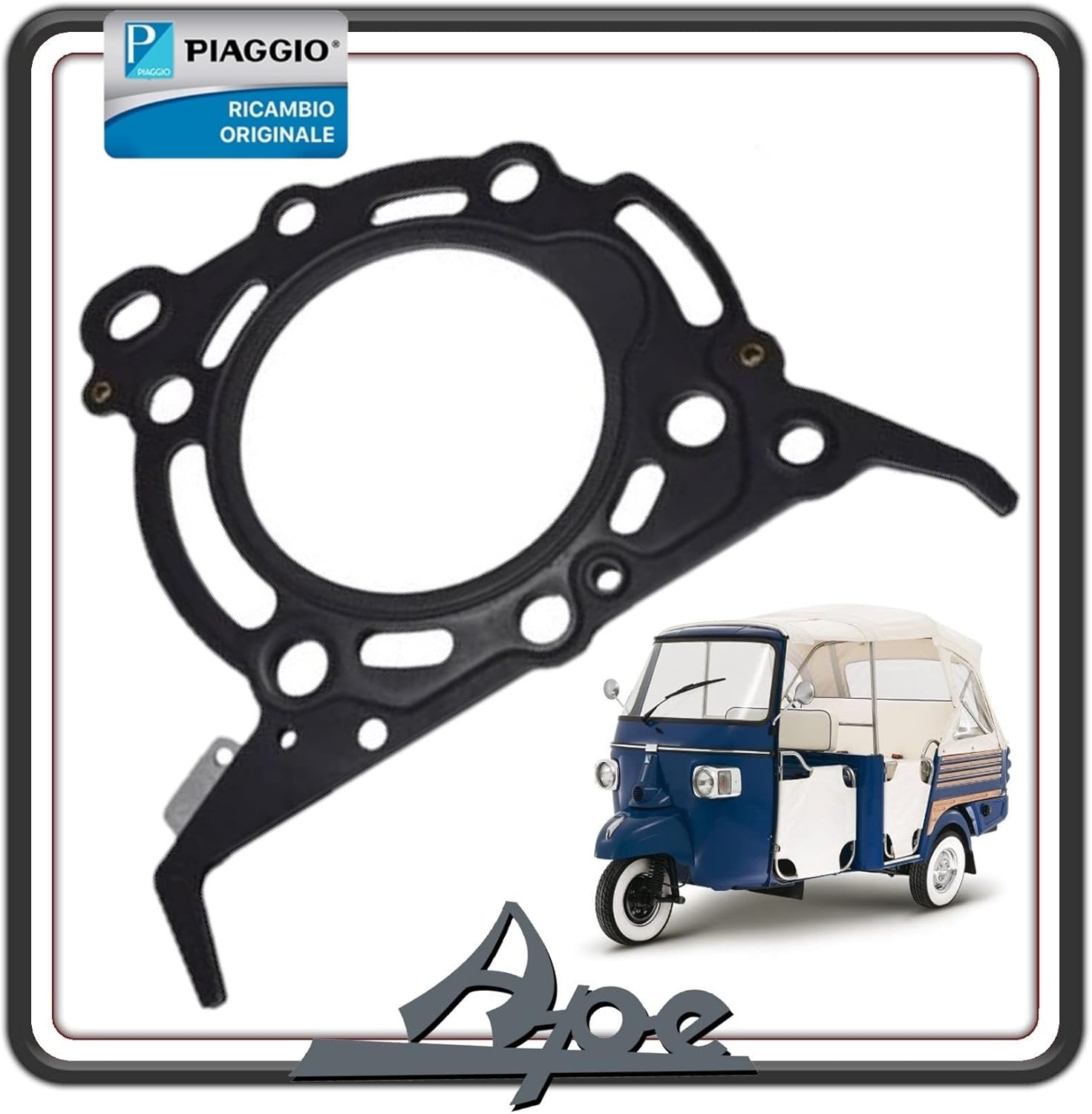 GUARNIZIONE TESTA TESTATA 1.50 (1 FORO) PER PIAGGIO APE CALESSINO - APE 703 DIESEL RAFFREDDAMENTO A LIQUIDO ORIGINALE PIAGGIO L47756280