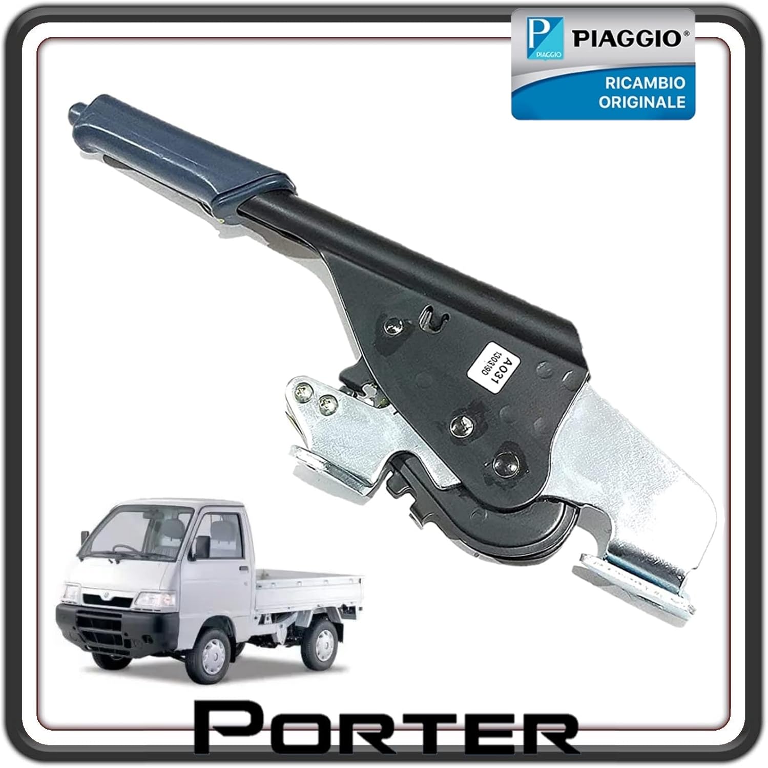 LEVA FRENO A MANO FRENO DI STAZIONAMENTO ORIGINALE PER PIAGGIO PORTER 1300 16V MOTORE DAIHATSU FINO AL 2009 - PORTER 1200 1400 DIESEL - PIAGGIO QUARGO DIESEL TUTTI I MODELLI ORIGINALE PIAGGIO 1E002476