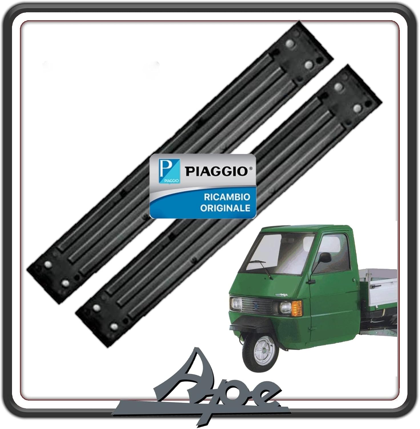 KIT 2 CINGHIA CINGHIETTA CINGHIE PLASTICA FERMA PORTA PER PIAGGIO APE TM 703 BENZINA O DIESEL - APE 602 - APE CAR - MAX - APE POKER ORIGINALE PIAGGIO 212569