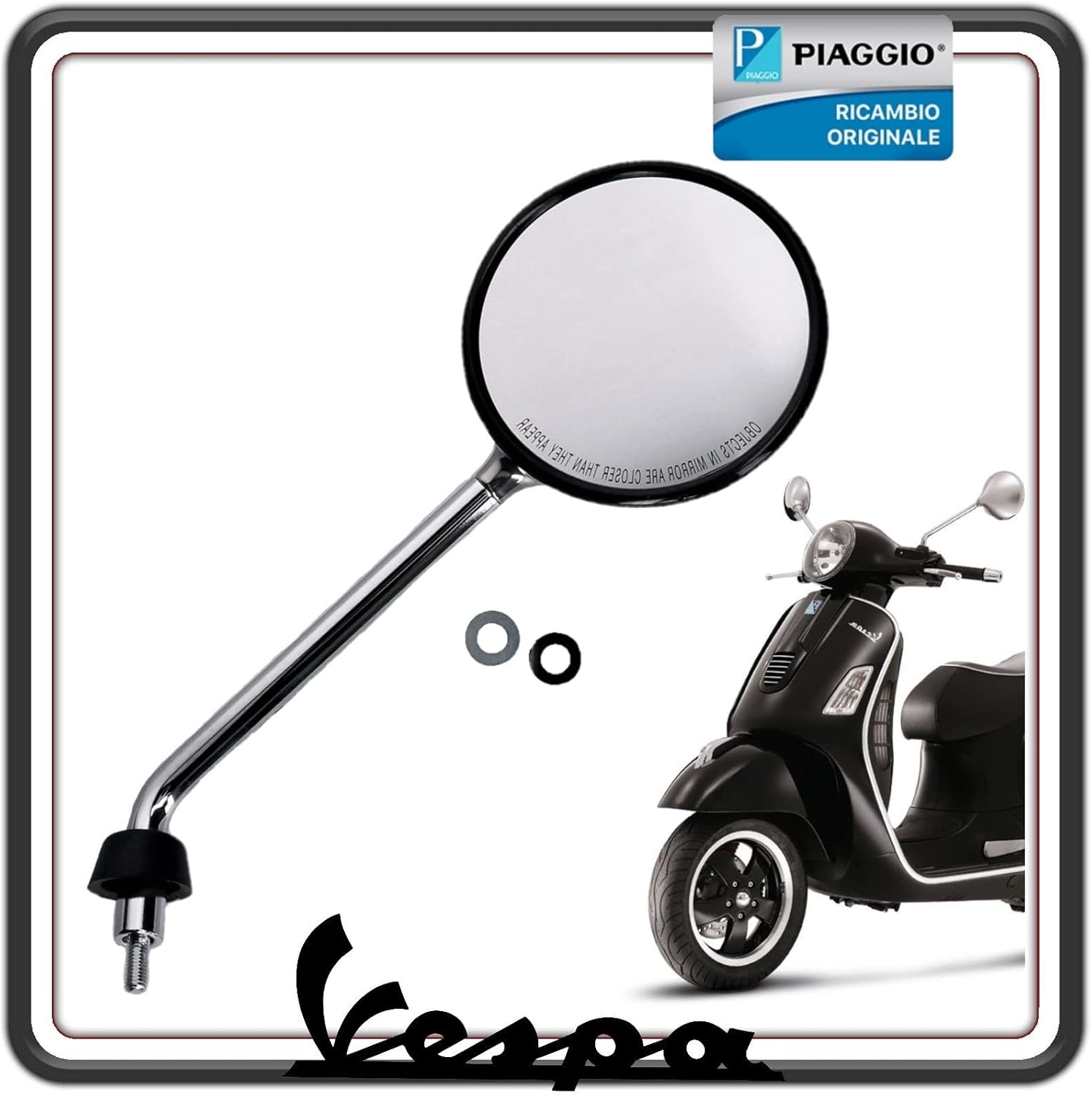 SPECCHIO SPECCHIETTO RETROVISORE LATO DESTRO PER PIAGGIO VESPA GTS 125 250 300 FINO AL 2016 ORIGINALE PIAGGIO CM073408