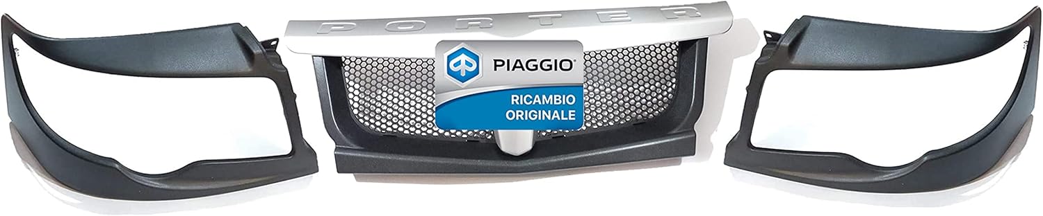 MASCHERA MASCHERE CORNICE CORNICI FARO LATO SINISTRO E DESTRO + MASCHERA CENTRALE PIAGGIO PORTER 1300 DAL 2009 IN POI - PIAGGIO PORTER MULTITECH - D120 ORIGINALE PIAGGIO B000831 - B000832 - B000965