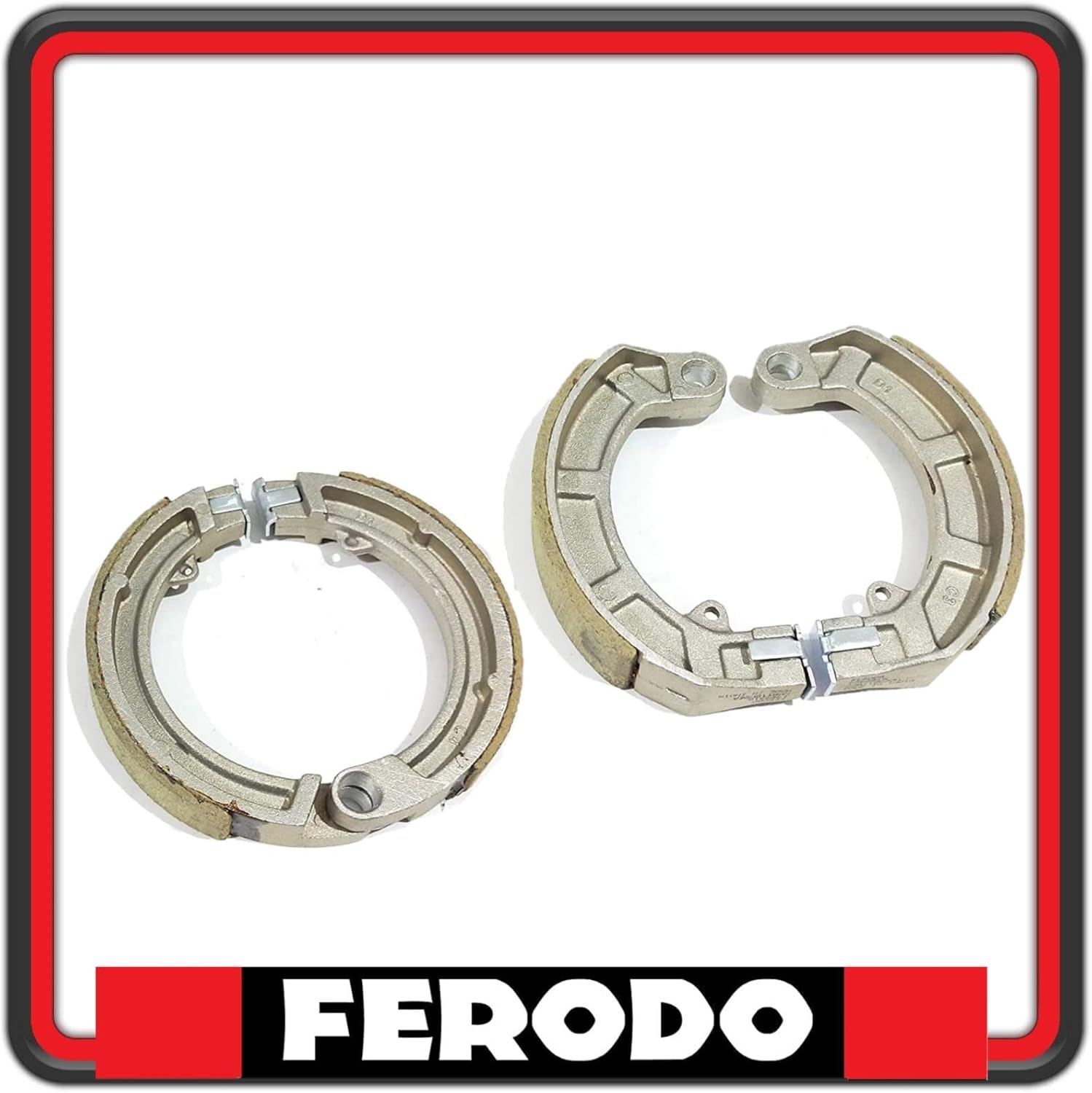 KIT GANASCE CEPPI FRENO FRENI ANTERIORE + POSTERIORE COMPATIBILI PER PIAGGIO VESPA 50 SPECIAL FSB890-FSB891