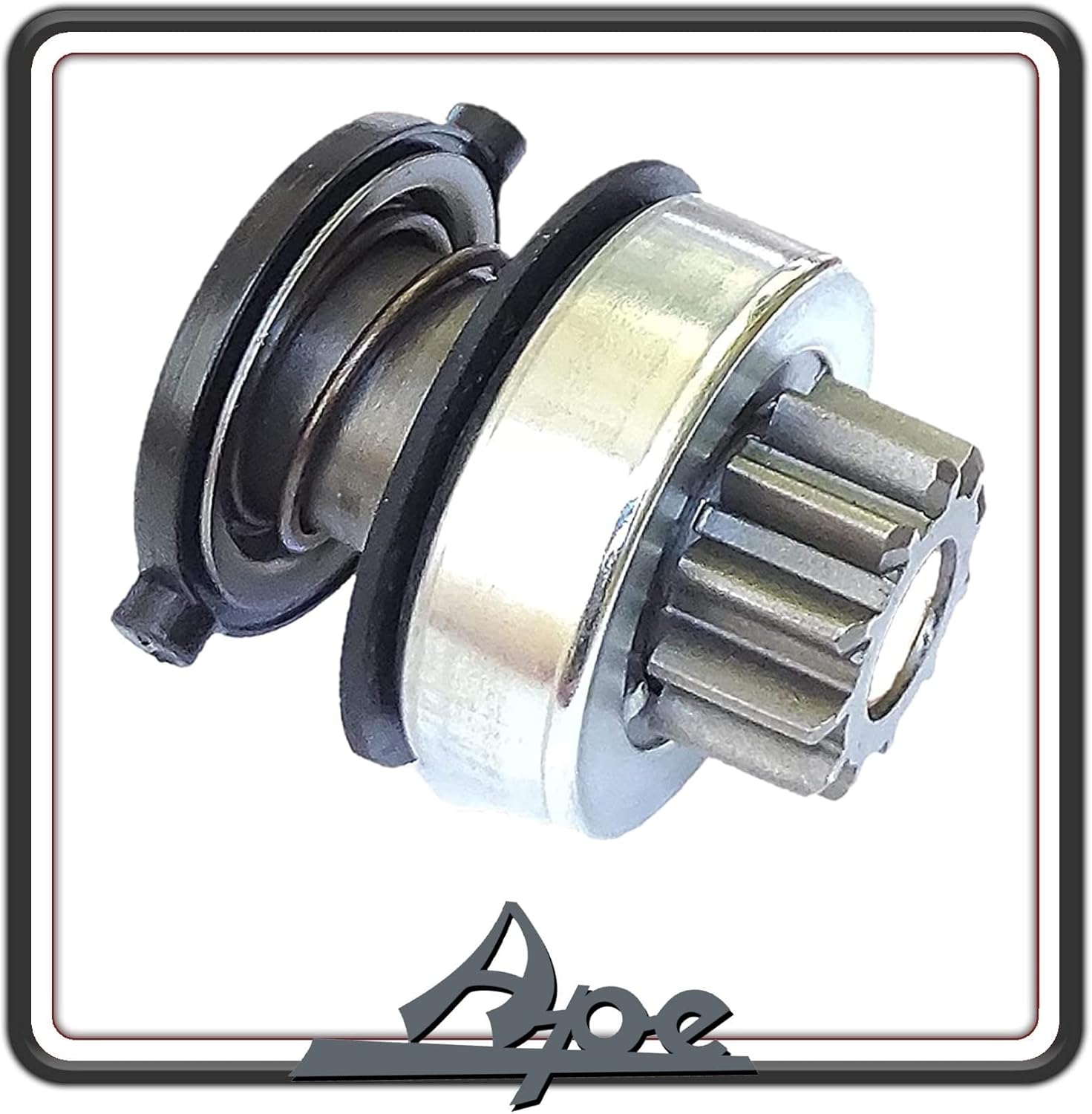 MOTORINO PIGNONE AVVIAMENTO RUOTA LIBERA COMPATIBILE PER PIAGGIO APE 703 DIESEL - APE CAR DIESEL - PIAGGIO APE MAX DIESEL - APE POKER