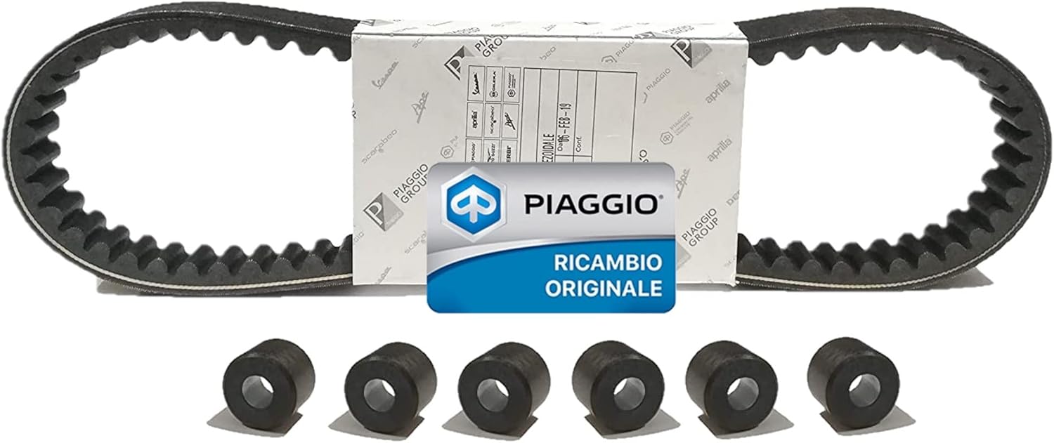 CINGHIA TRASMISSIONE DISTRIBUZIONE PER PIAGGIO VESPA LX 150 ie 4T 2012-2013 COMPLETA DI RULLI ORIGINALE PIAGGIO B016183 1A011455 -B017947