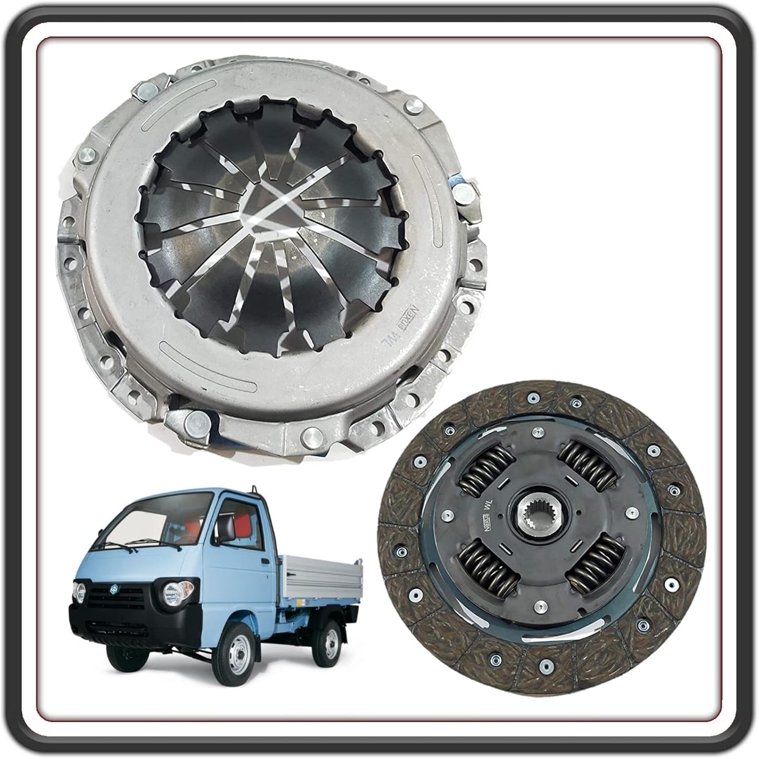 KIT FRIZIONE COMPLETO COMPATIBILE CON PIAGGIO QUARGO DIESEL TUTTI I MODELLI.