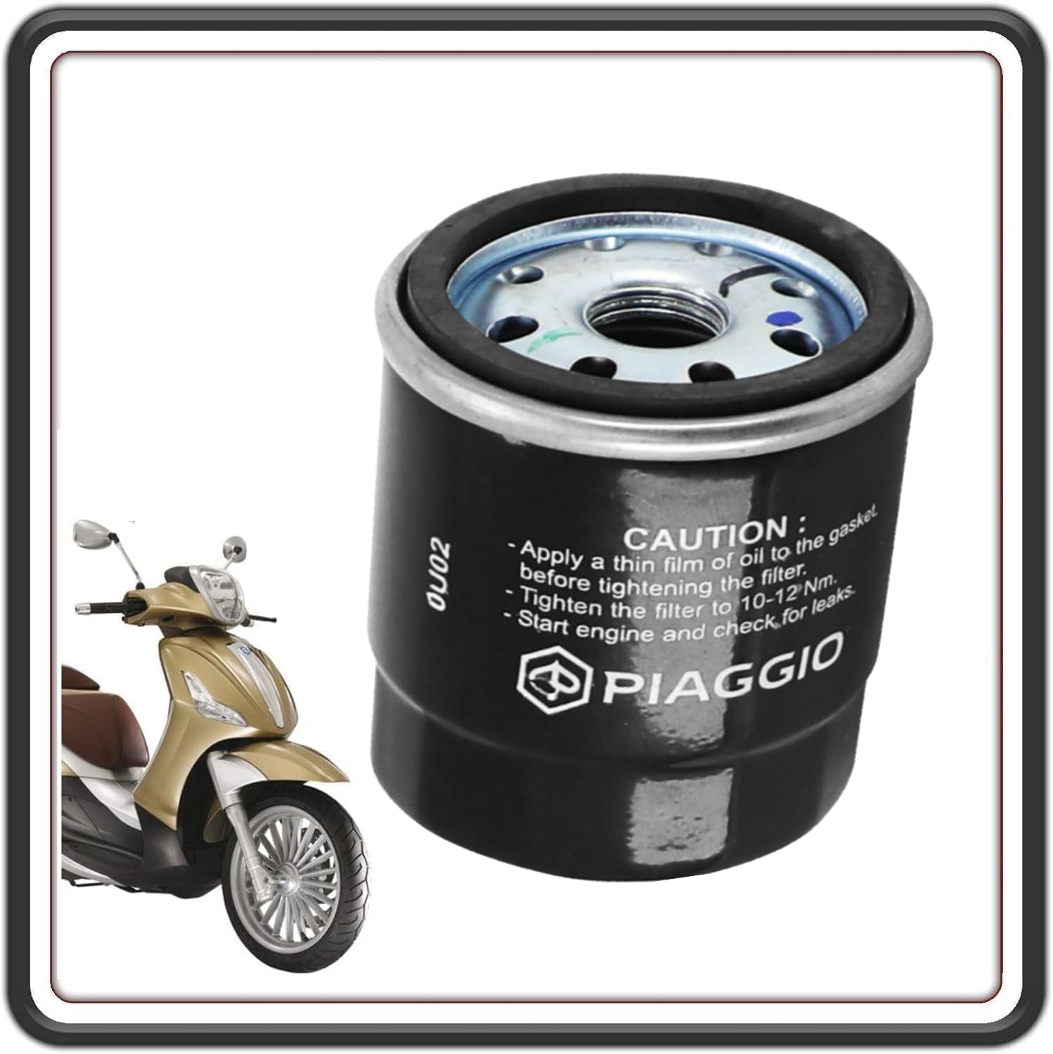 FILTRO OLIO CARTUCCIA OLIO PER PIAGGIO BEVERLY 125 - BEVERLY 250 TUTTI I MODELLI - BEVERLY 300-300 ie TUTTI I MODELLI ORIGINALE PIAGGIO 82635R