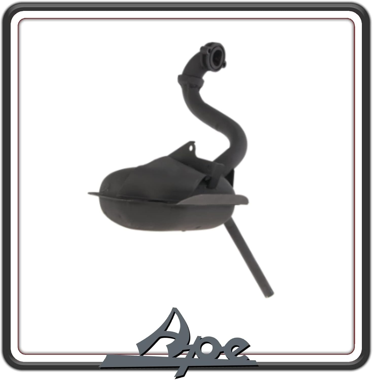 MARMITTA TERMINALE SCARICO COMPLETO COMPATIBILE PER PIAGGIO APE TM 703 TUTTI I MODELLI - APE TM 602.