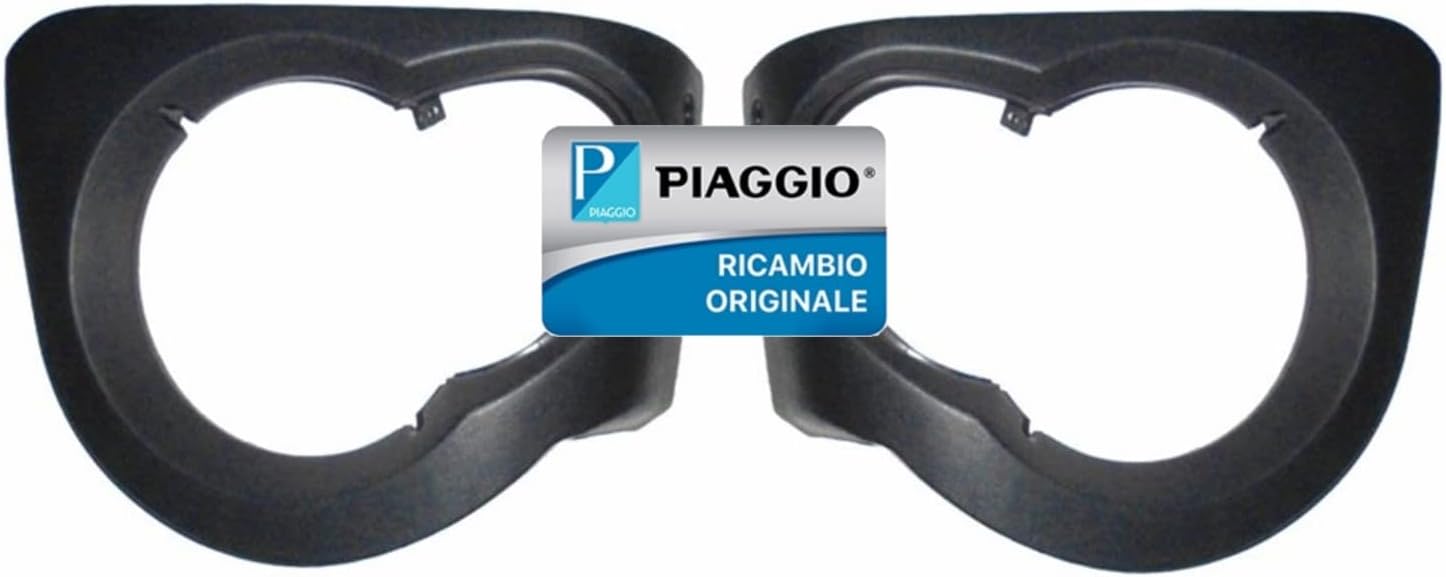 KIT 2 MASCHERA MASCHERE CORNICE CORNICI FARO QUARGO TUTTI I MODELLI ORIGINALE PIAGGIO 615275 - 615274