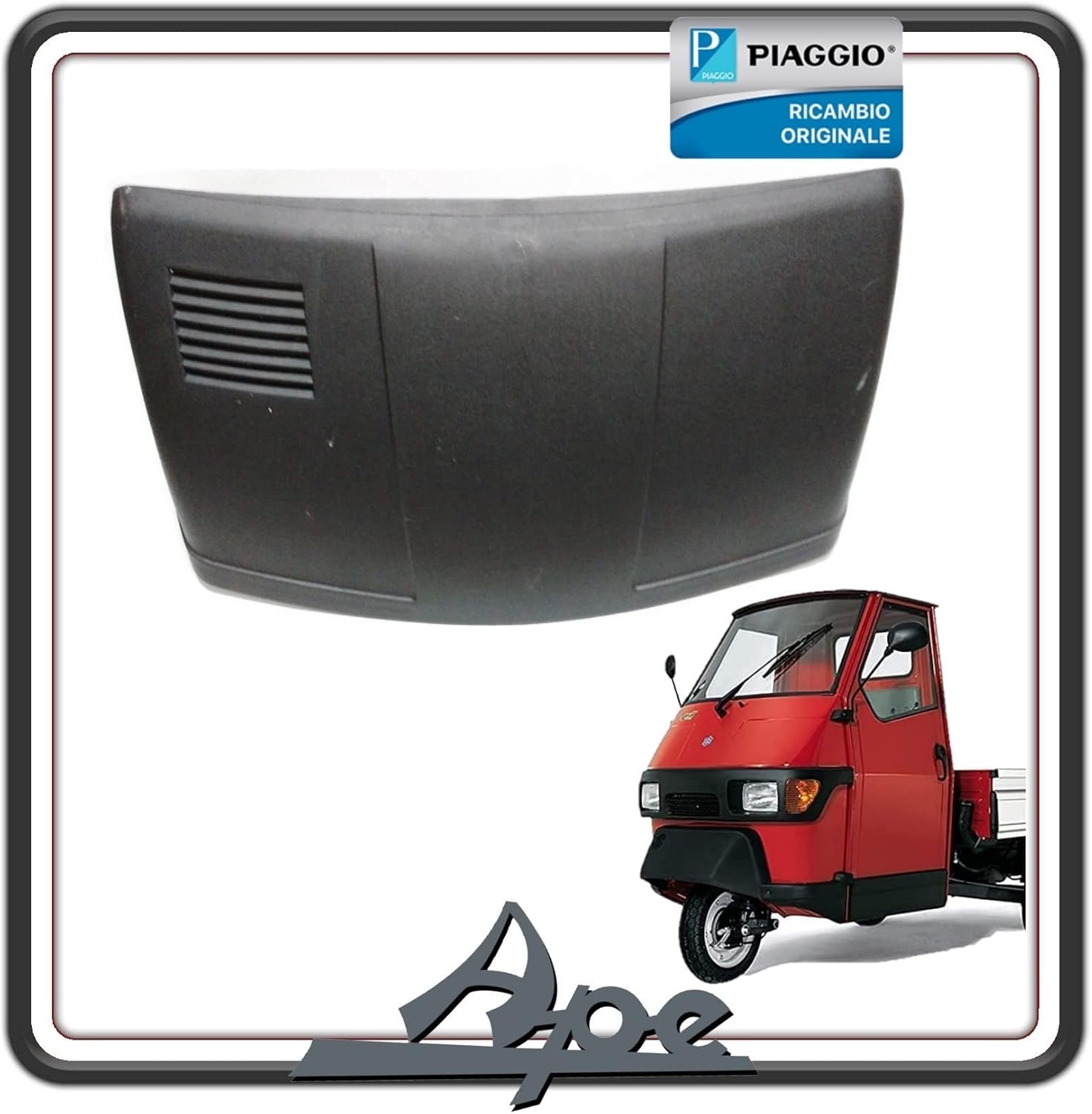 PARAFANGO PARASCHIZZI ANTERIORE PER PIAGGIO APE 50 PRIMA SERIE VERSIONE MONOFARO MONO FARO ORIGINALE PIAGGIO 255819