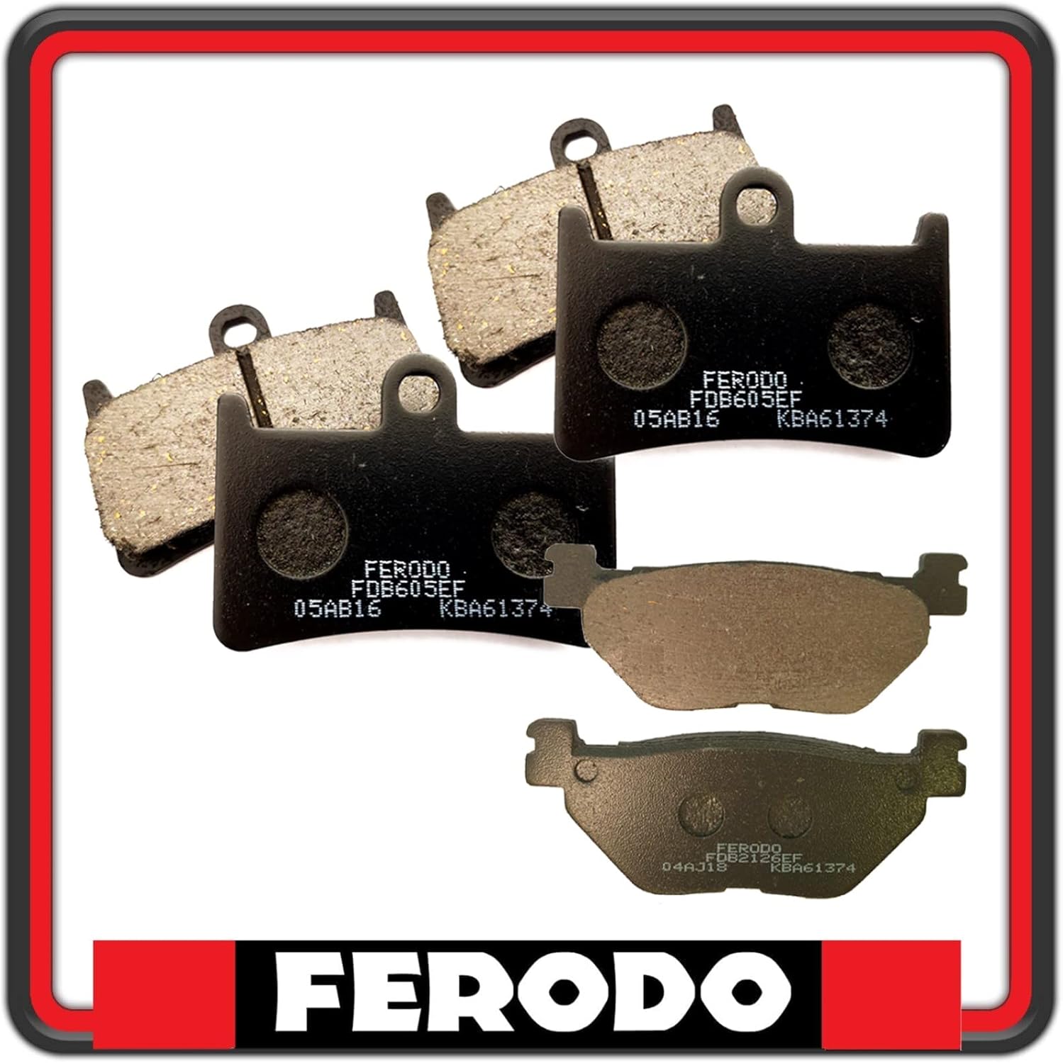 KIT PASTIGLIE PASTICCHE FRENO FRENI FERODO ANTERIORI + POSTERIORI COMPATIBILI CON YAMAHA TMAX 530 - TMAX 530 IRON MAX - TMAX 530 LUX MAX - TMAX 530 DX - TMAX 530 SX FDB605 X2 - FDB2126