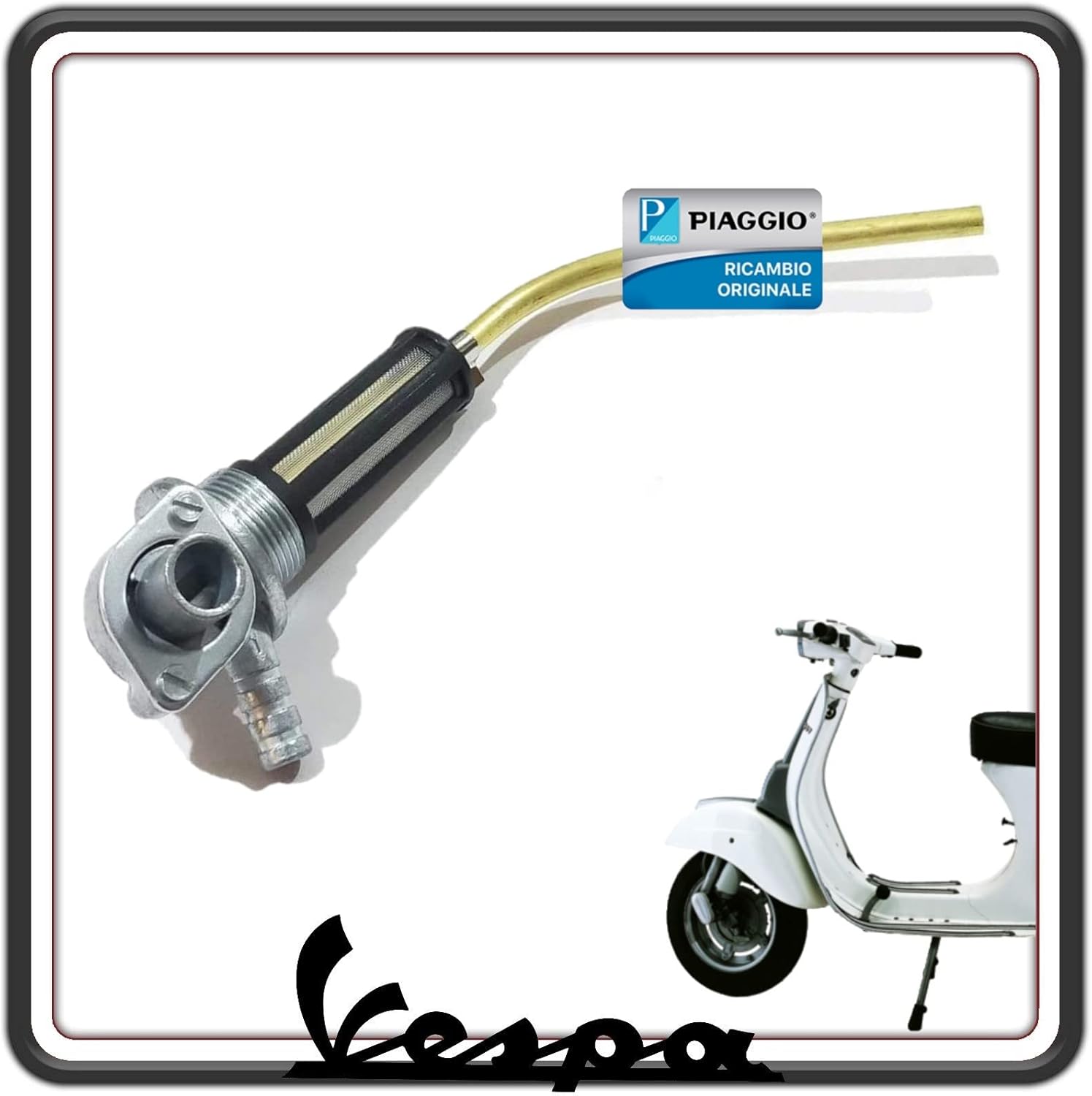 RUBINETTO SERBATOIO BENZINA CARBURANTE ORIGINALE PER PIAGGIO VESPA 50 SPECIAL - VESPA 125 PRIMAVERA - VESPA 50 R-N-L 139938