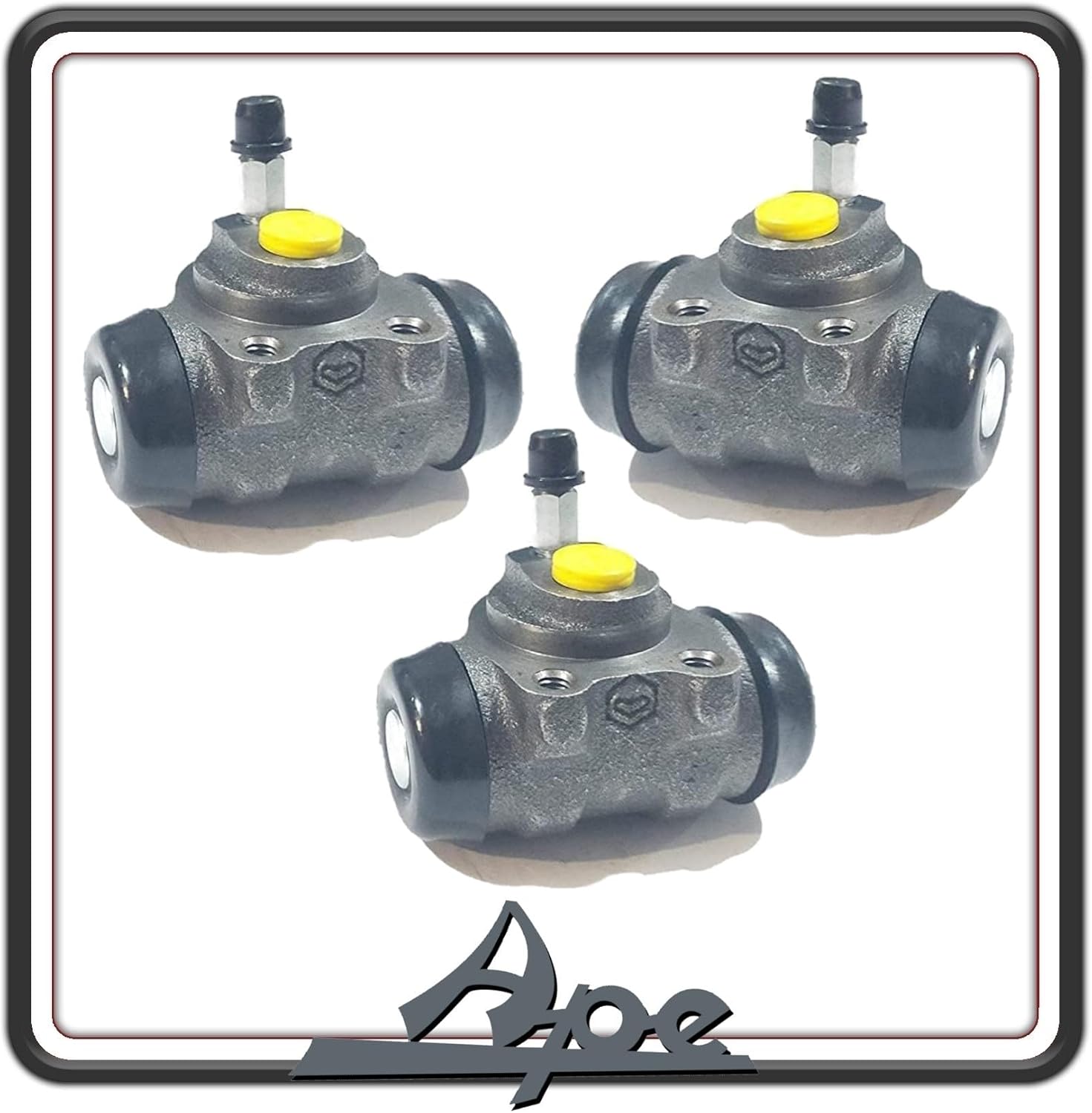 KIT 3 CILINDRETTI CILINDRETTO FRENO ANTERIORE E POSTERIORI POSTERIORE PER PIAGGIO APE 601 ORIGINALE PIAGGIO 1279082 X2 - 1279252