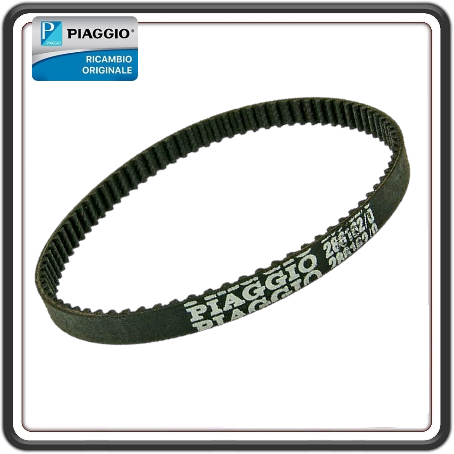 CINGHIA DENTATA MISCELATORE PER PIAGGIO FLY 50 - FREE 50 - LIBERTY 50 FINO AL 2013 - PIAGGIO NRG 50 FINO AL 2017 - SFERA 50 - TYPHOON 50 FINO AL 2016 - VESPA LX 50 - ZIP 50 - ZIP RST - ZIP SP ORIGINALE PIAGGIO 286162