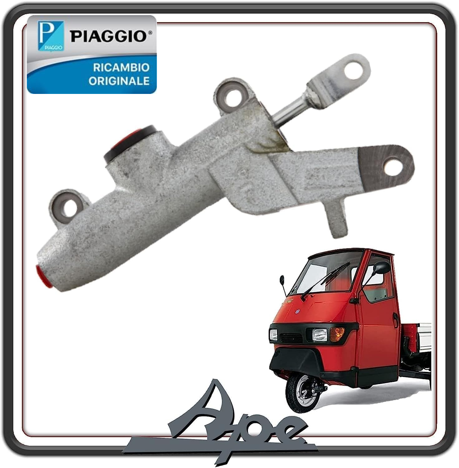 POMPA FRENO COMPLETA ORIGINALE PER PIAGGIO APE 50 TUTTI I MODELLI DAL 1989 FINO AL 2019 ORIGINALE PIAGGIO 249519
