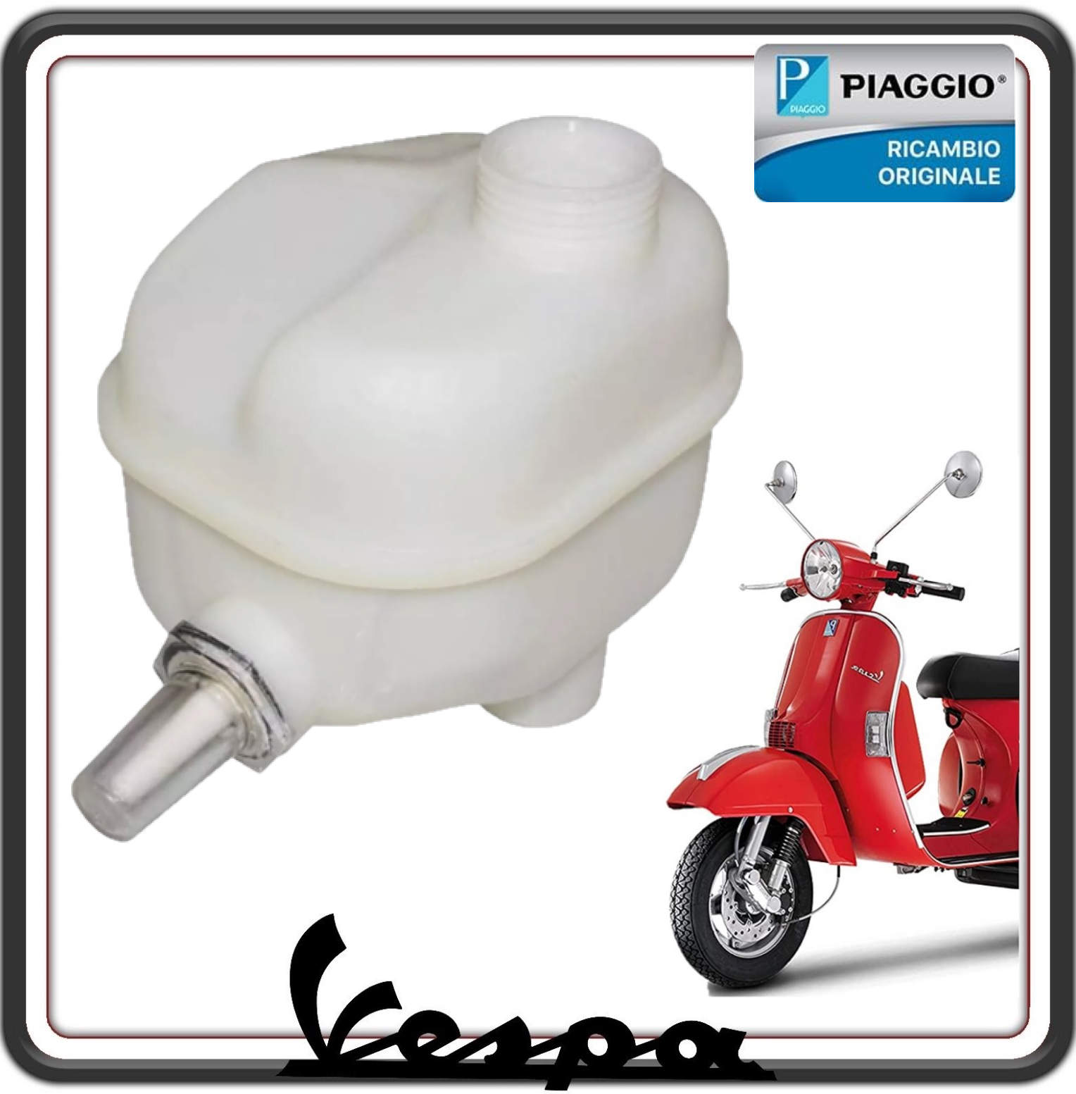 SERBATOIO CONTENTITORE VASCHETTA OLIO MISCELATORE PER PIAGGIO VESPA PX 125 - 150 - 200 - VESPA PX ARCOBALENO ORIGINALE PIAGGIO 623139