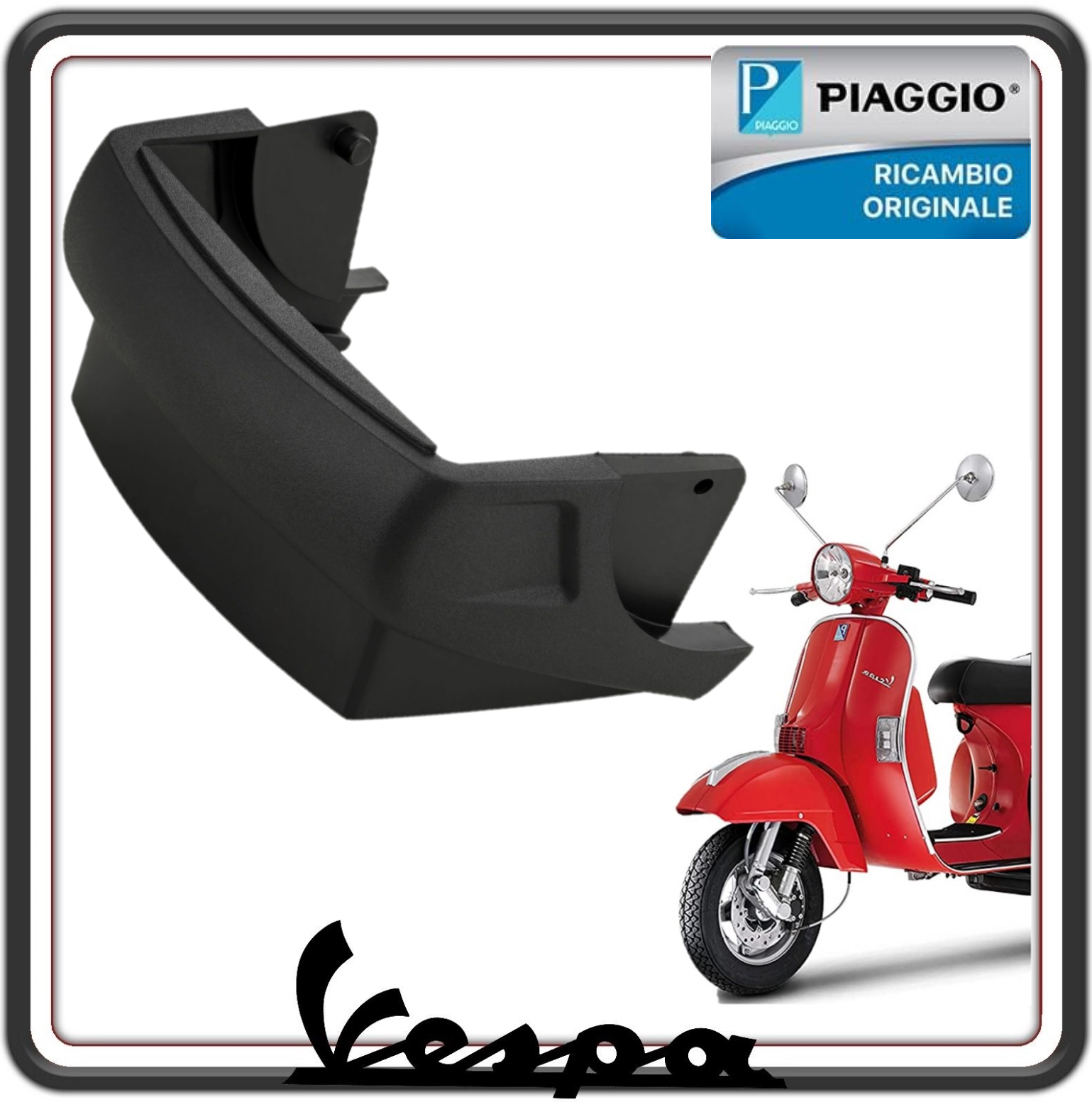 PROTEZIONE POSTERIORE PARASPRUZZI PER VESPA PX 125 150 200 SOLO MODELLI CON FRENO A DISCO ORIGINALE PIAGGIO 5769690090